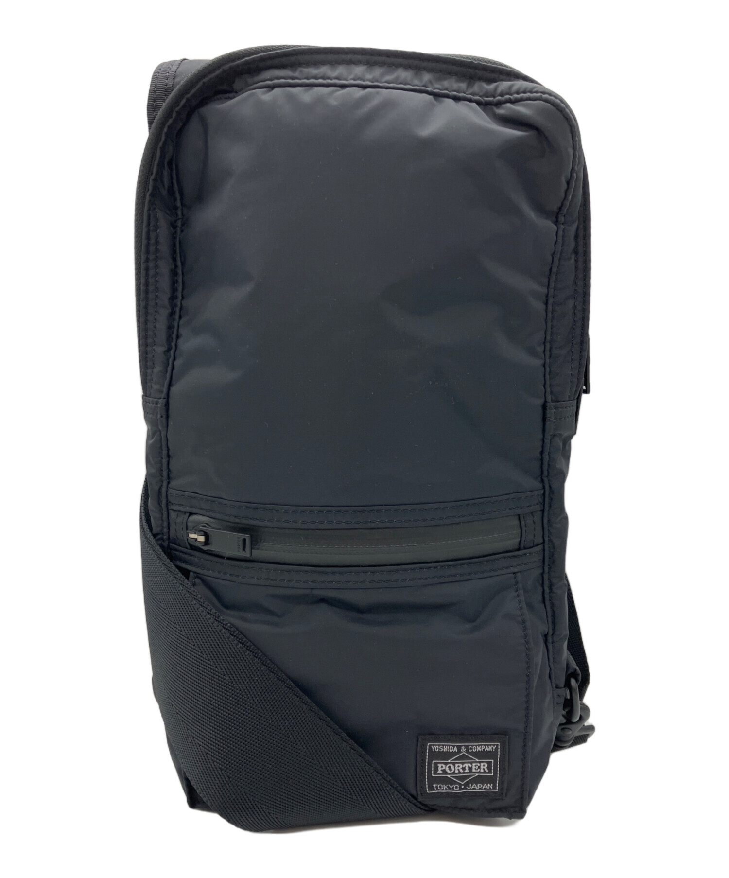 PORTER スリングショルダーバッグ　黒 中古・古着通販】PORTER (ポーター) トライブ スリングショルダー