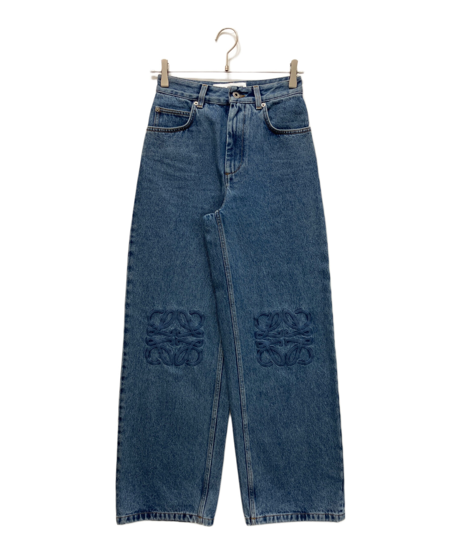中古・古着通販】LOEWE (ロエベ) ANAGRAM BAGGY JEANS ユーズド加工