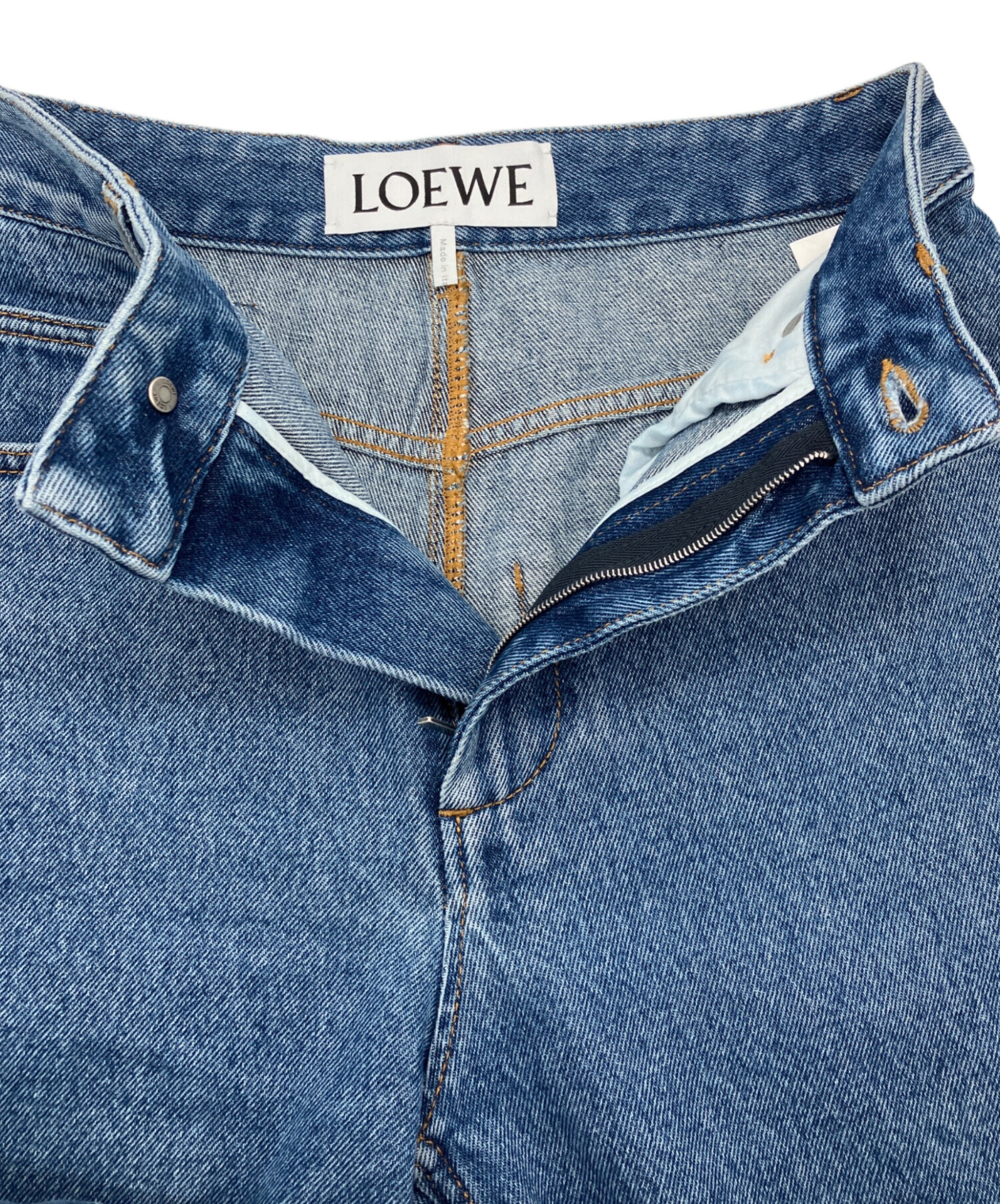 中古・古着通販】LOEWE (ロエベ) ANAGRAM BAGGY JEANS ユーズド加工