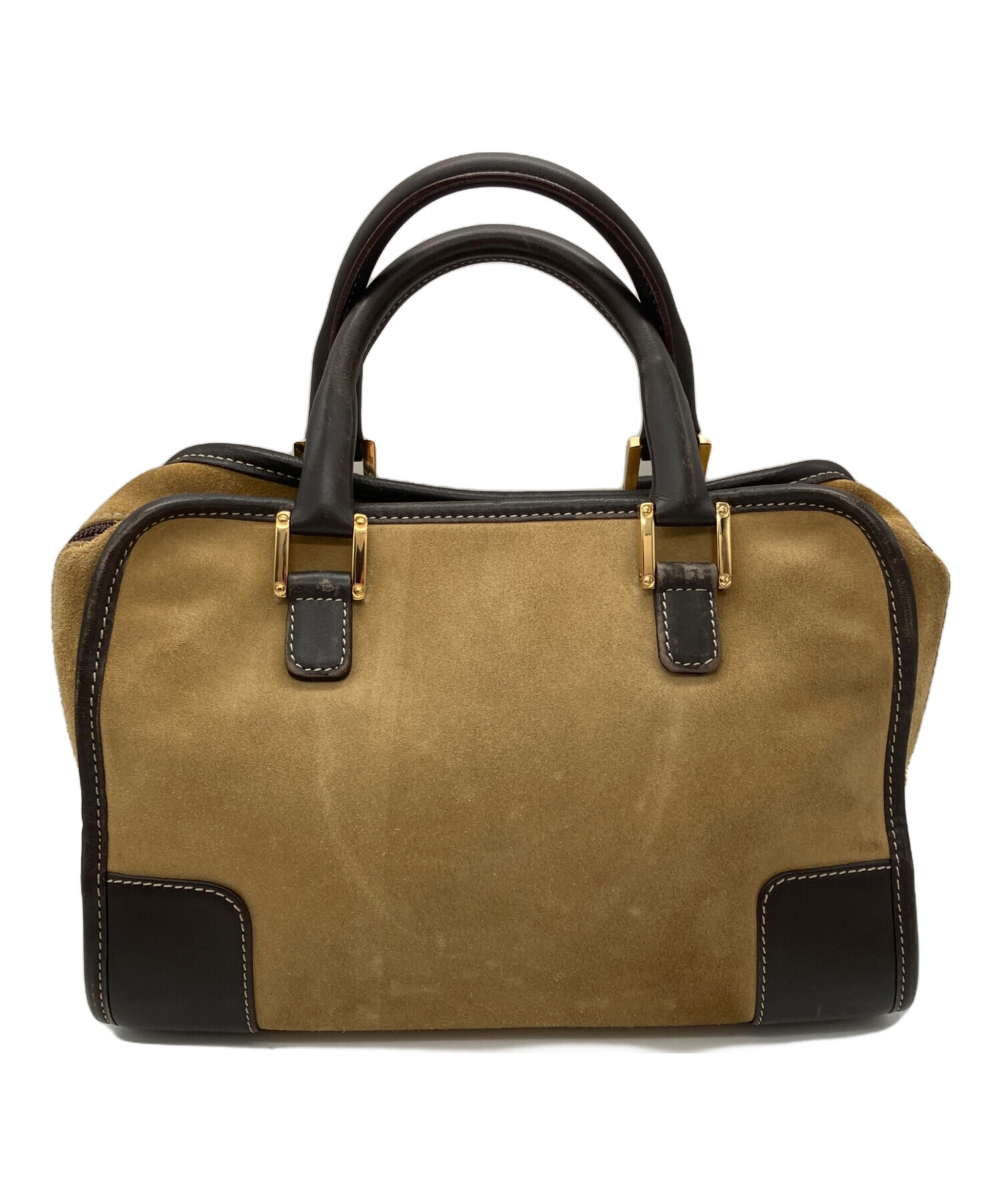 中古・古着通販】LOEWE (ロエベ) アマソナ28 スエードハンドバッグ