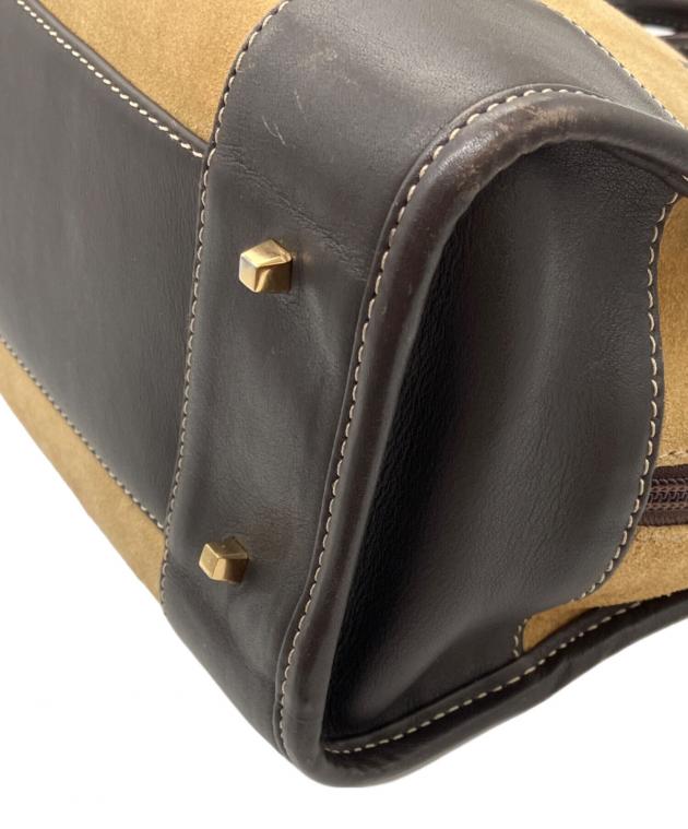 中古・古着通販】LOEWE (ロエベ) アマソナ28 スエードハンドバッグ