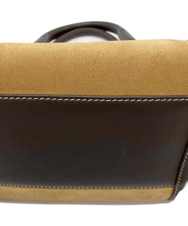 中古・古着通販】LOEWE (ロエベ) アマソナ28 スエードハンドバッグ