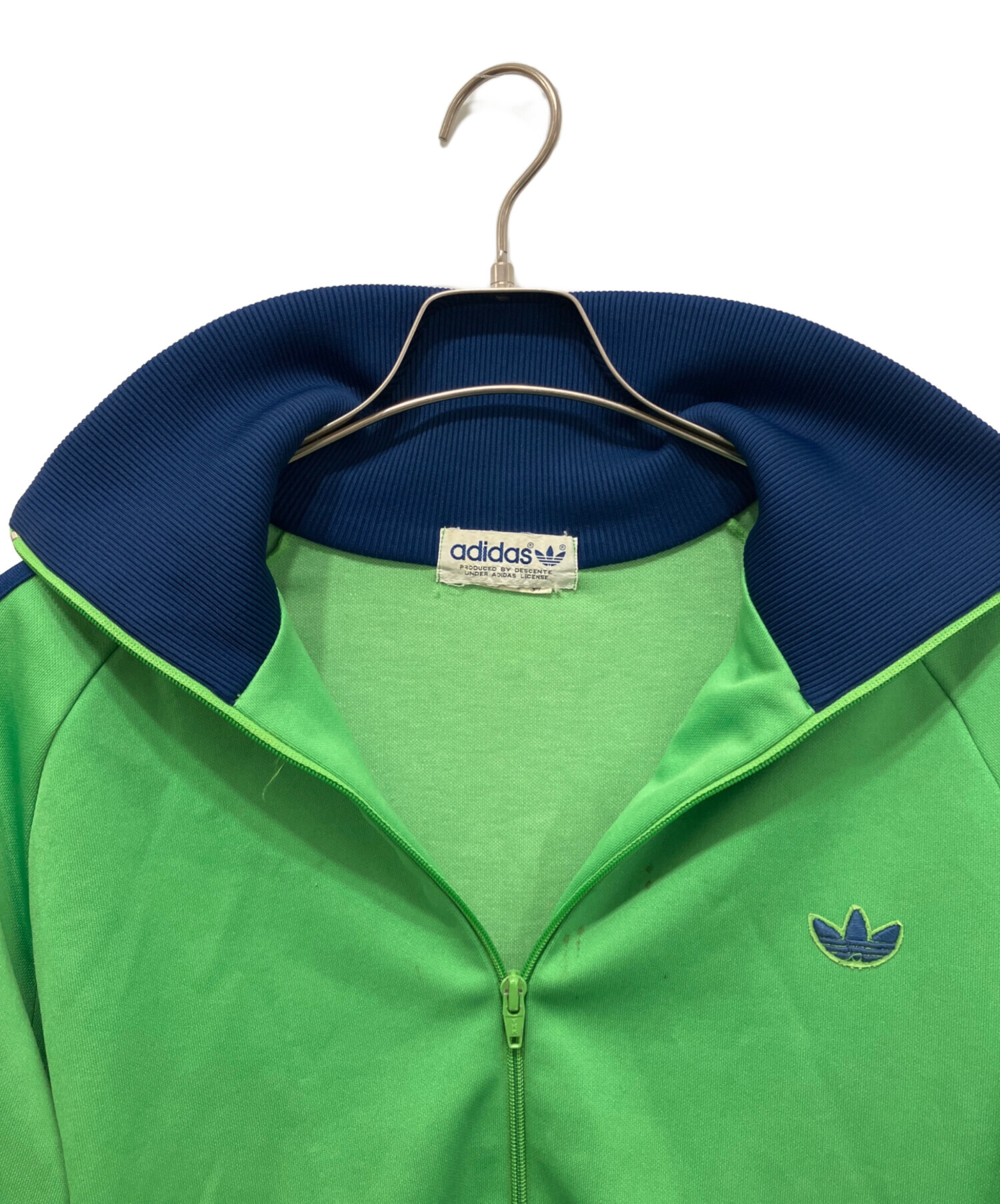80's USA製 ビンテージ トラックジャケット L ジャージ グリーン 緑 中古・古着通販】adidas (アディダス) 80'sトラックジャケット