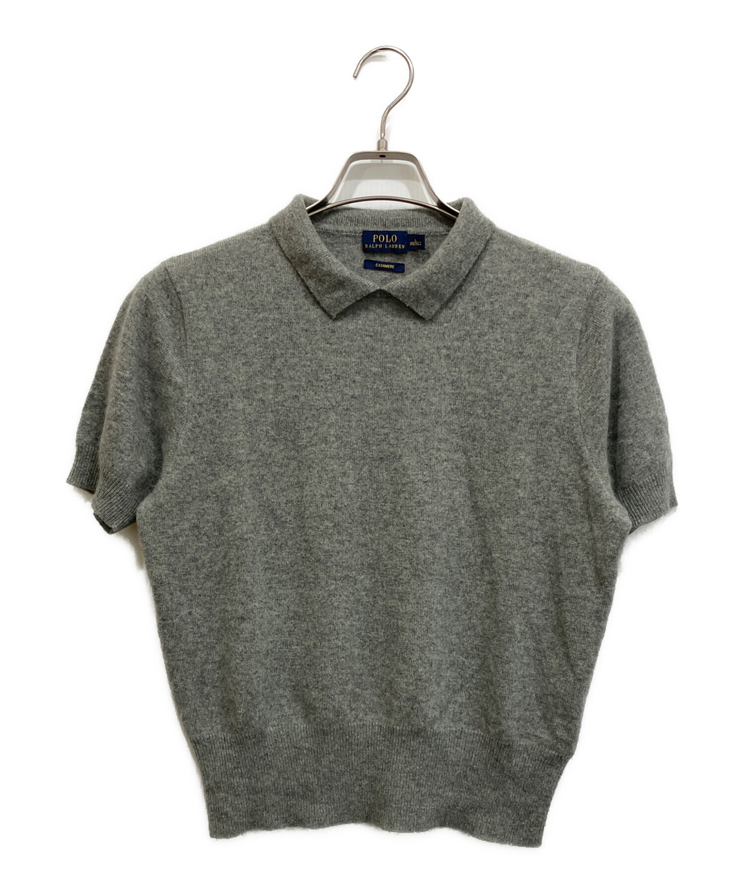未使用品Polo Ralph Lauren 半袖ニット グレー M 中古・古着通販】POLO RALPH LAUREN (ポロ・ラルフローレン) カシミヤ