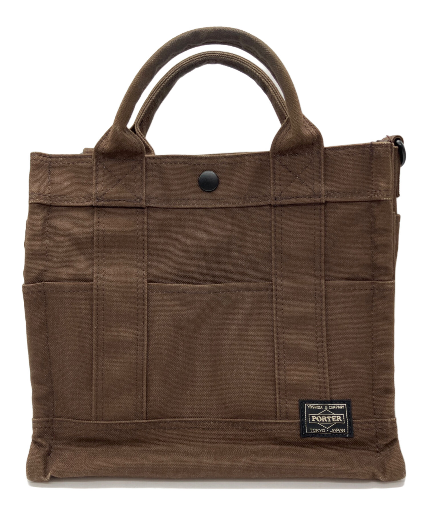 中古・古着通販】PORTER (ポーター) SMOKY 2WAY TOTE BAG(S) ブラウン 中古・古着通販】PORTER (ポーター) SMOKY 2WAY TOTE BAG(S) ブラウン