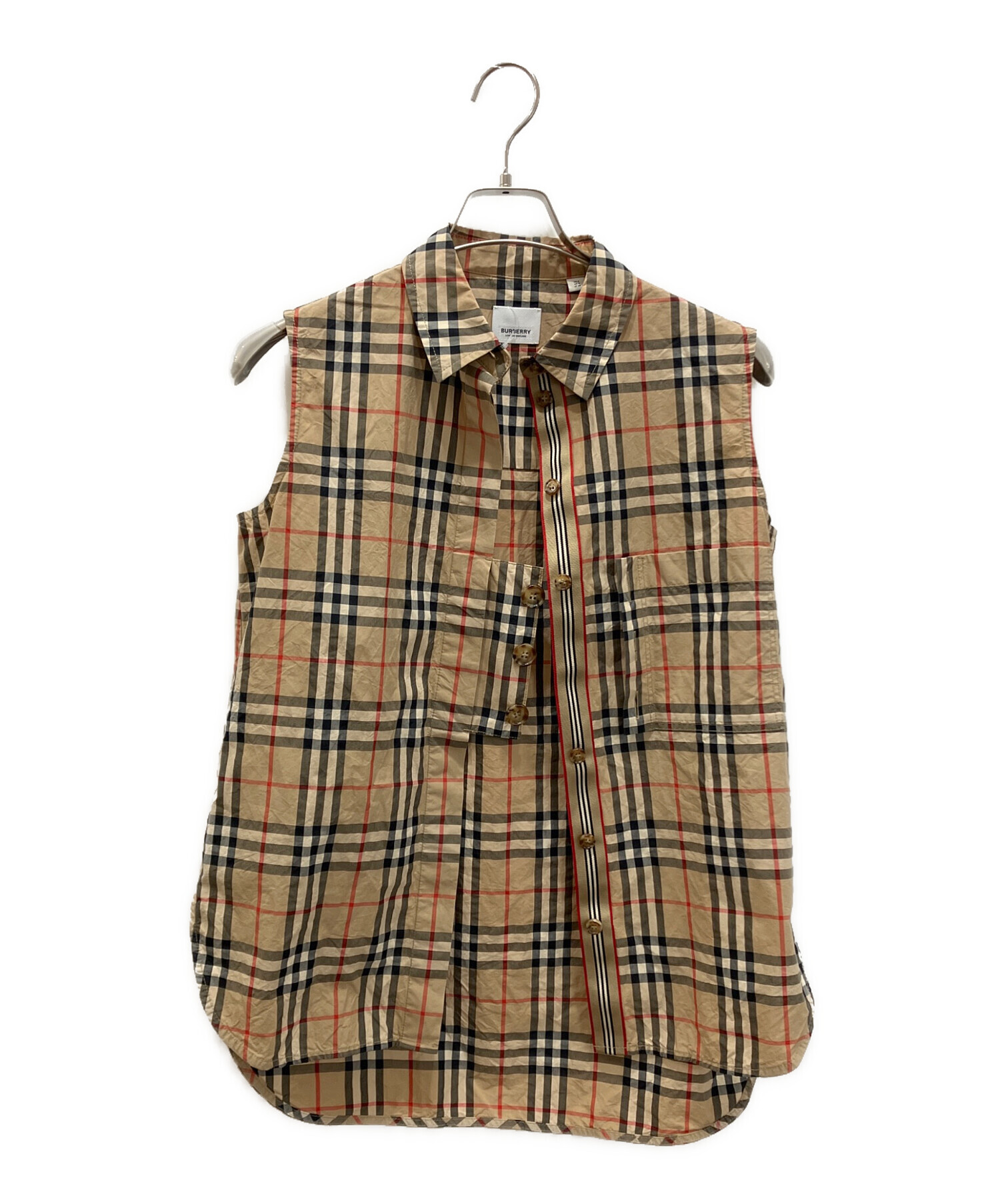 ★新品未使用タグ付Burberryノースリーブシャツ　4Y/104 中古・古着通販】BURBERRY (バーバリー) ノバチェック ノースリーブ