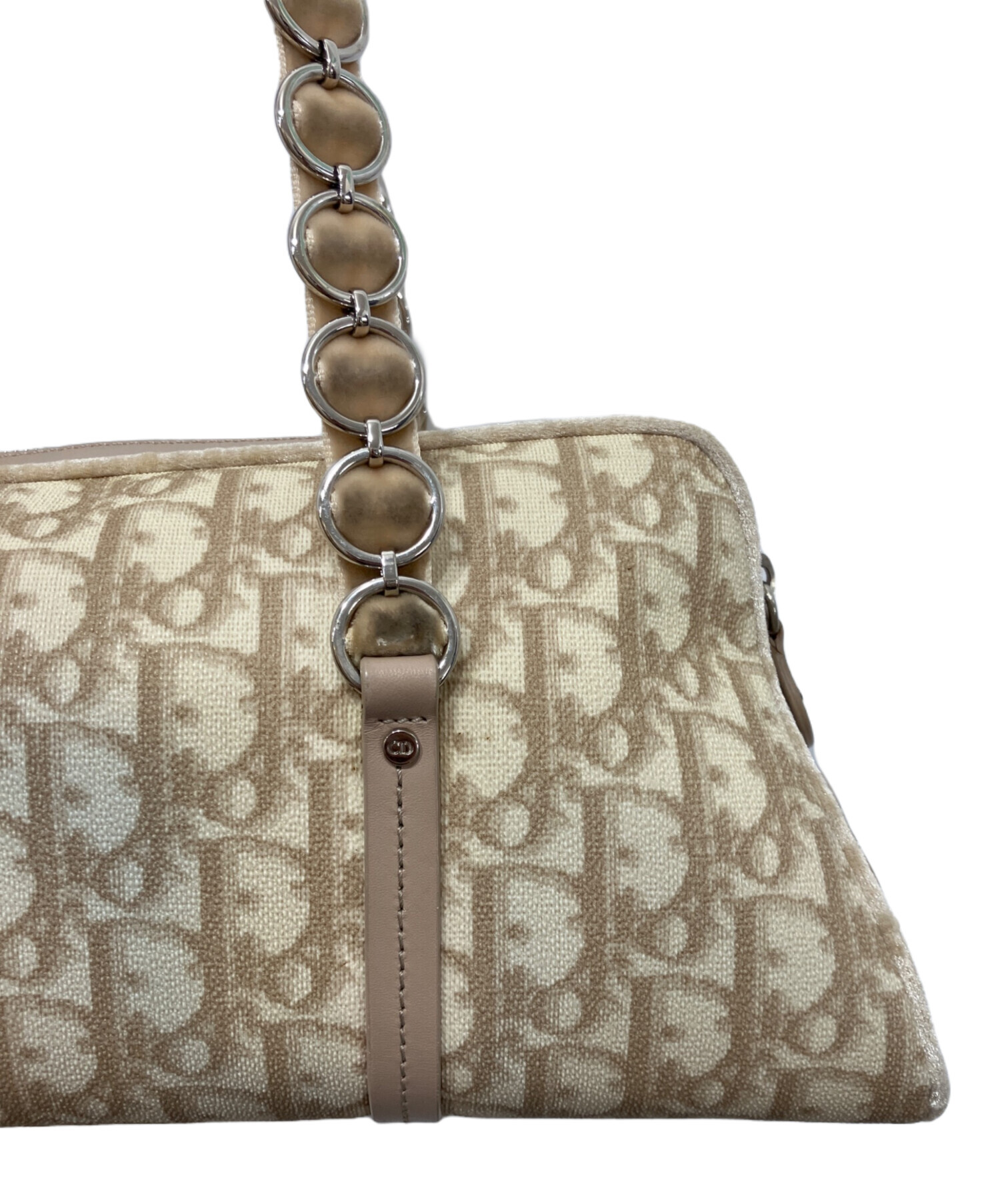 クリスチャンディオール　トロッター 柄　ハンドバッグ 中古・古着通販】Christian Dior (クリスチャン ディオール