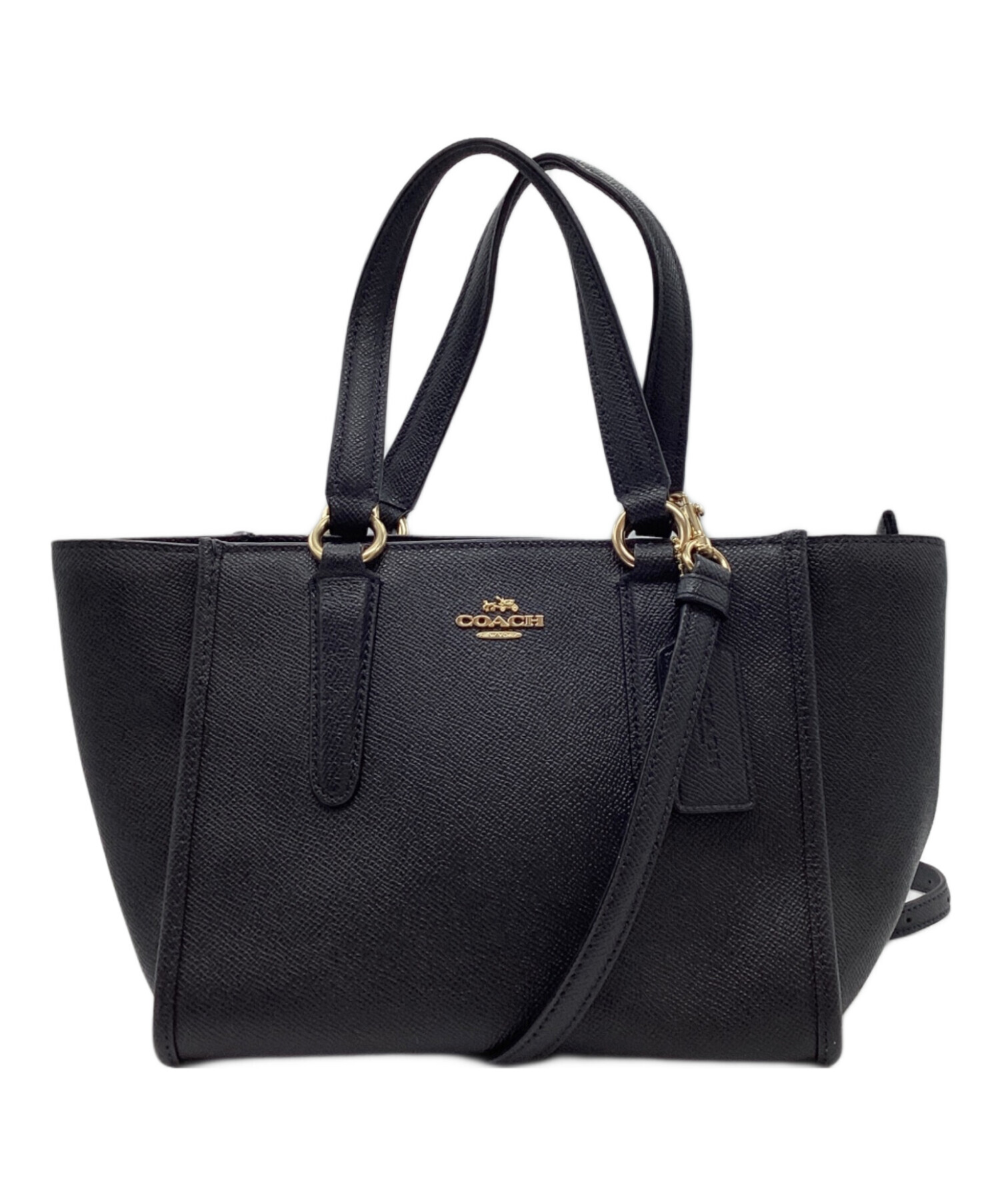 COACH ‼️未使用状態(^^)ネイビーグレースタッツ付ミディアム 2WAY‼️ 中古・古着通販】COACH (コーチ) 2WAYバッグ ネイビー｜ブランド・古着