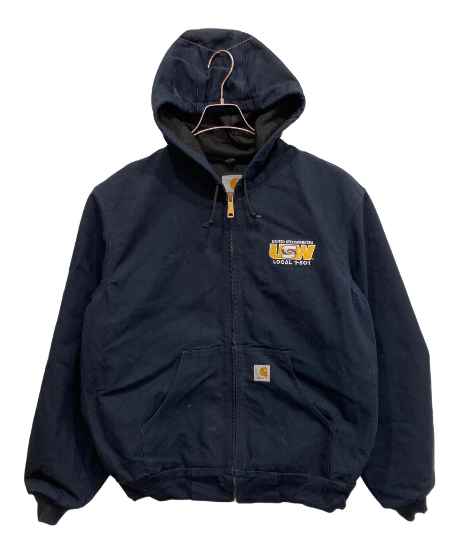 Carhartt カーハート アクティブジャケット ネイビー 古着 中古・古着通販】CarHartt (カーハート) 企業ロゴアクティブジャケット