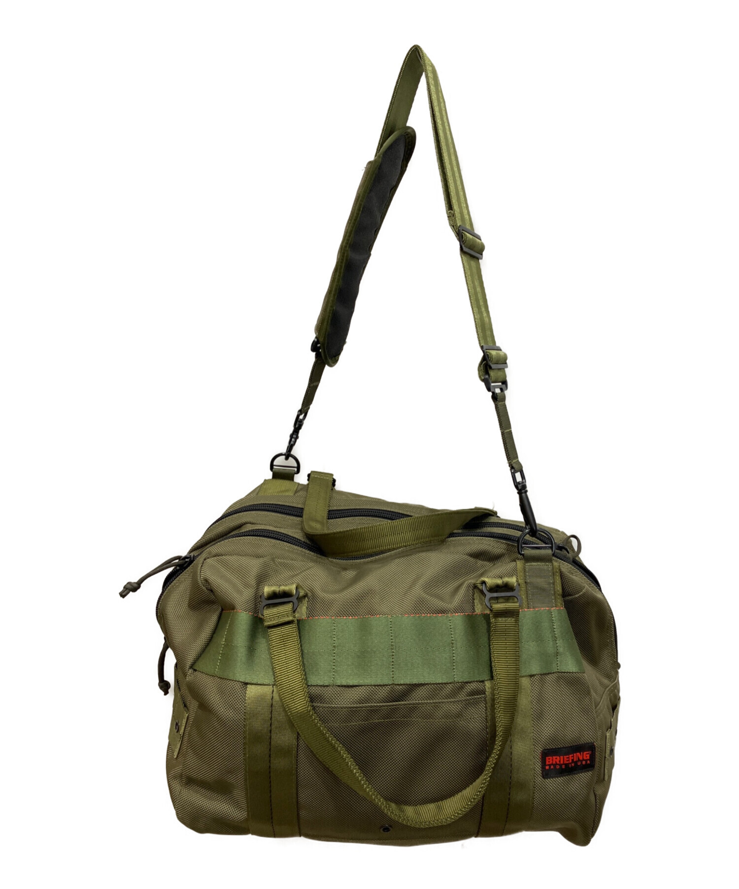 ✨レア ✨BRIEFING 2way ボストンバッグ アメリカ　カーキ 中古・古着通販】BRIEFING (ブリーフィング) DUAL DUFFLE 2WAYボストン
