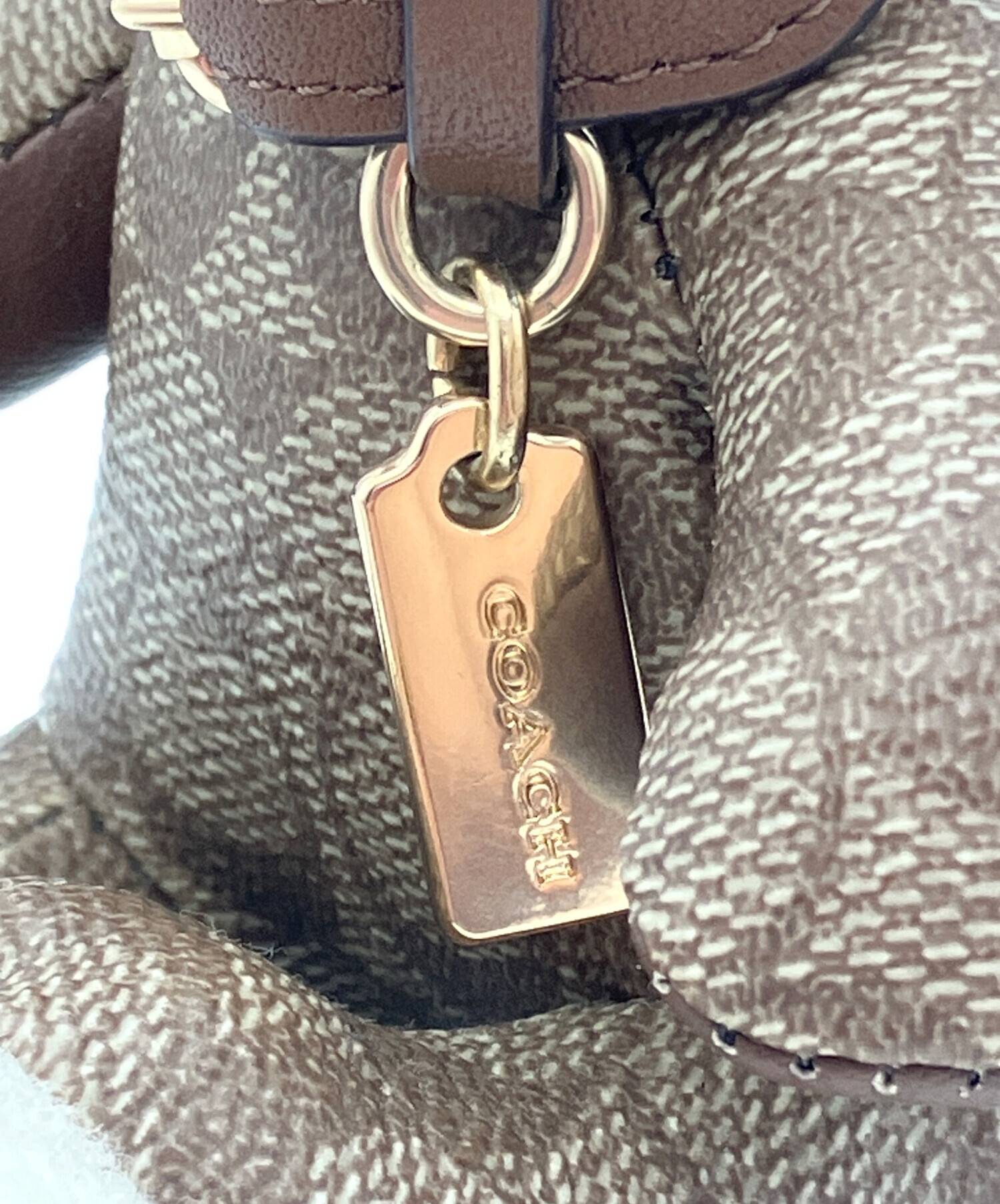 中古・古着通販】COACH (コーチ) シグネチャーテディベアキーホルダー