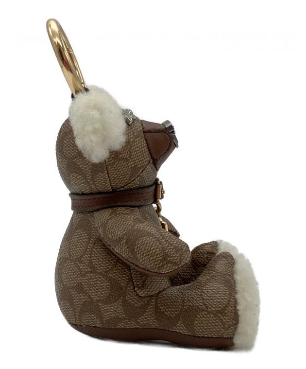 中古・古着通販】COACH (コーチ) シグネチャーテディベアキーホルダー