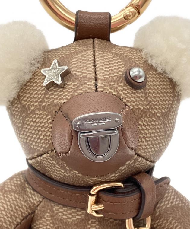 中古・古着通販】COACH (コーチ) シグネチャーテディベアキーホルダー