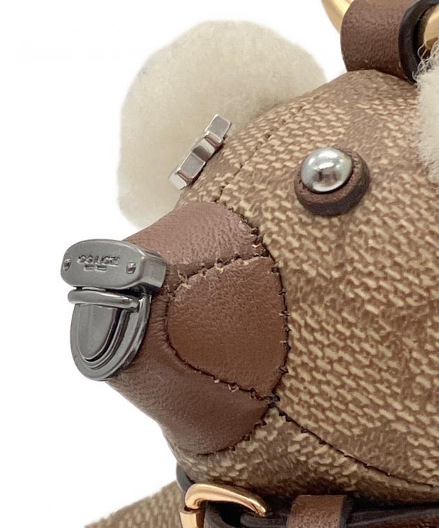 中古・古着通販】COACH (コーチ) シグネチャーテディベアキーホルダー