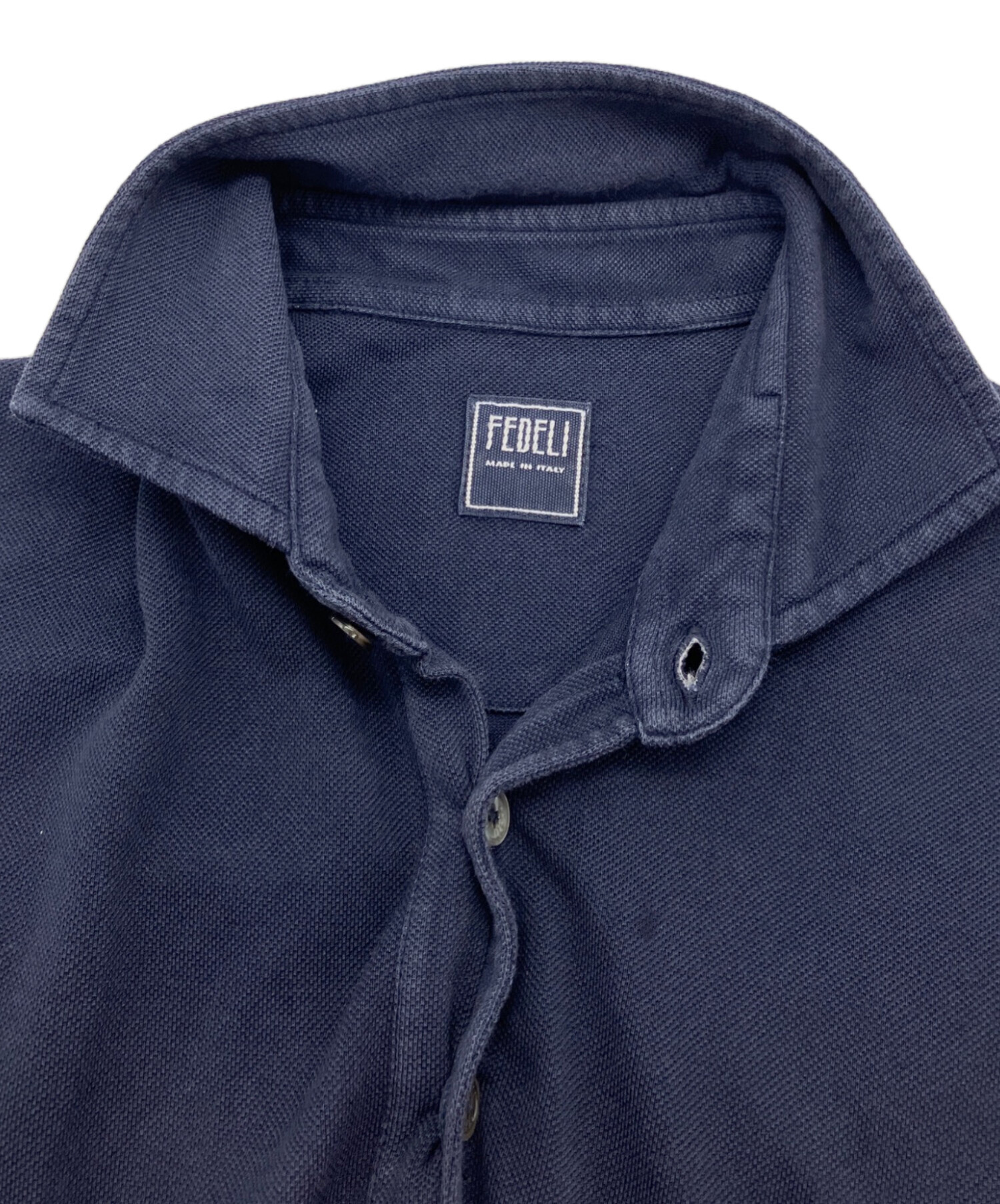 中古・古着通販】FEDELI (フェデーリ) ポロシャツ ネイビー サイズ:44