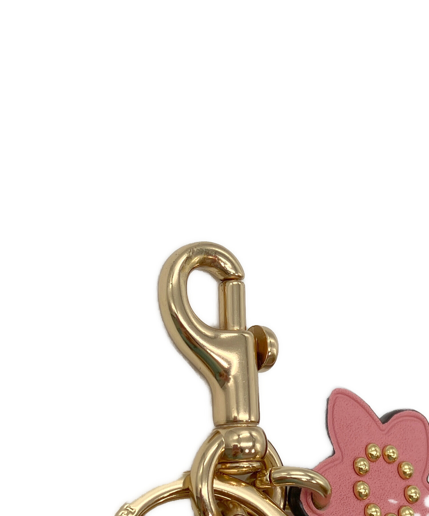 中古・古着通販】COACH (コーチ) ティーローズ バッグチャーム ピンク