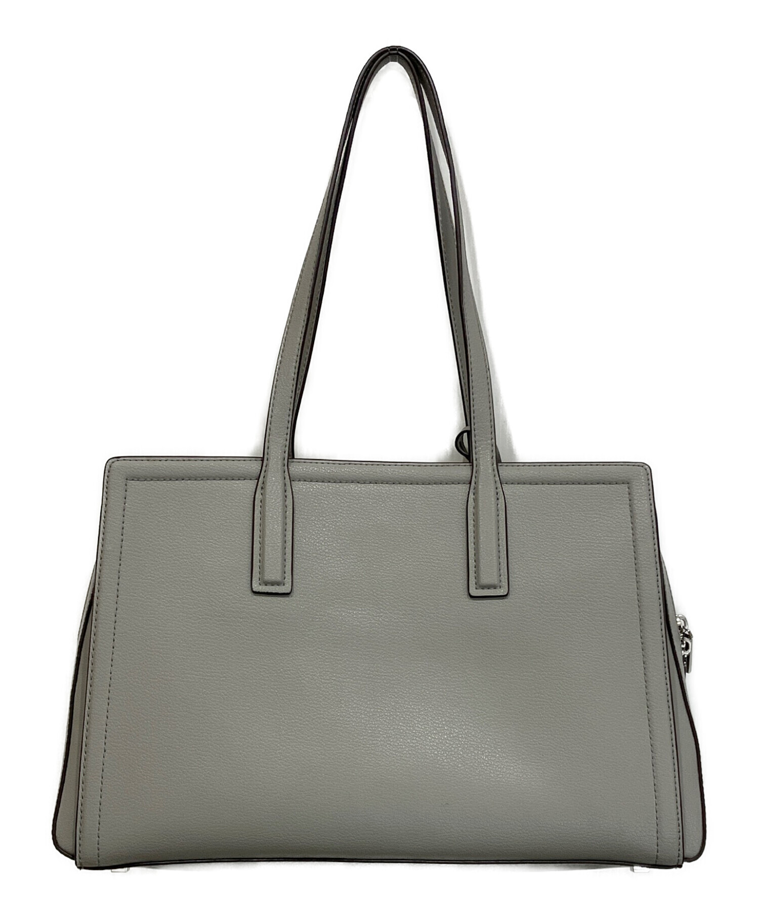 MICHAEL KORS グレー トートバッグ 中古・古着通販】MICHAEL KORS (マイケルコース) LAILA ペプルレザー