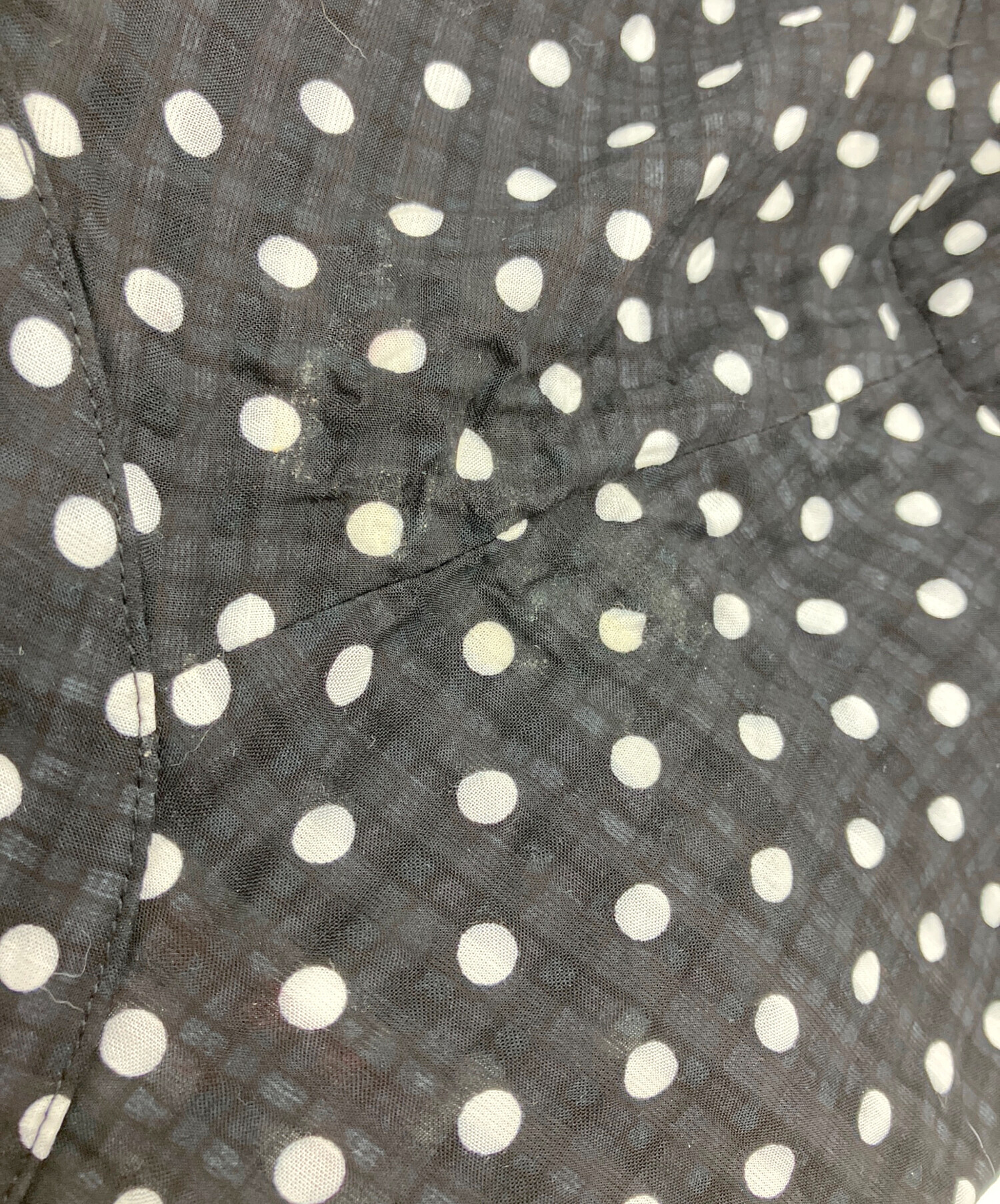 中古・古着通販】BEARDSLEY (ビアズリー) ドットギャザーワンピース