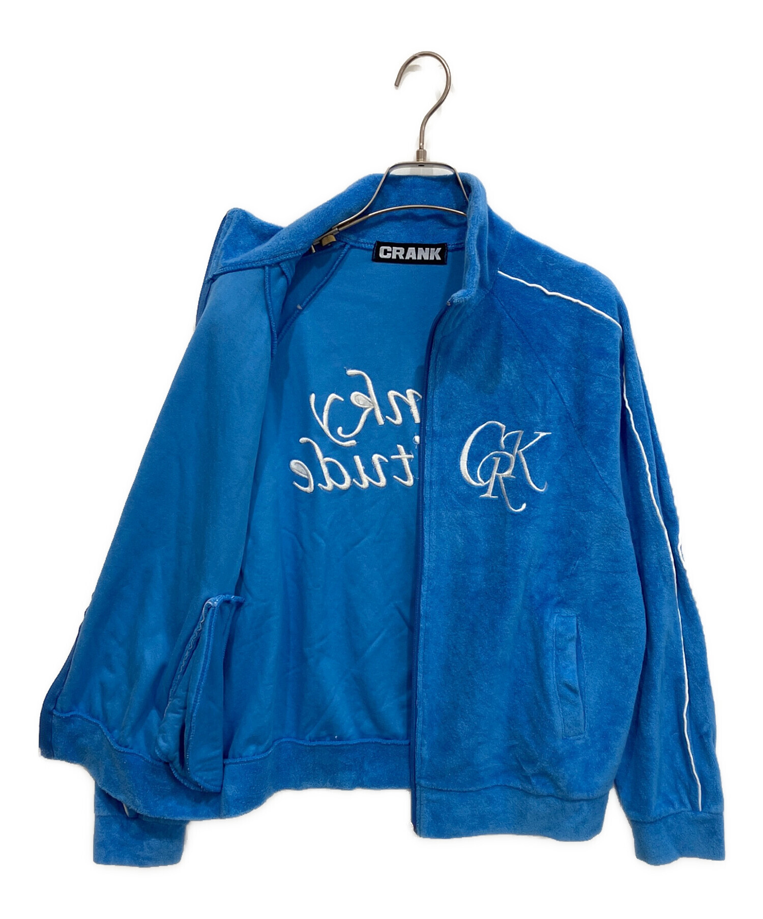 CRANK トラックジャケット 中古・古着通販】CRANK (クランク) LOGO TERRY ZIP UP トラック