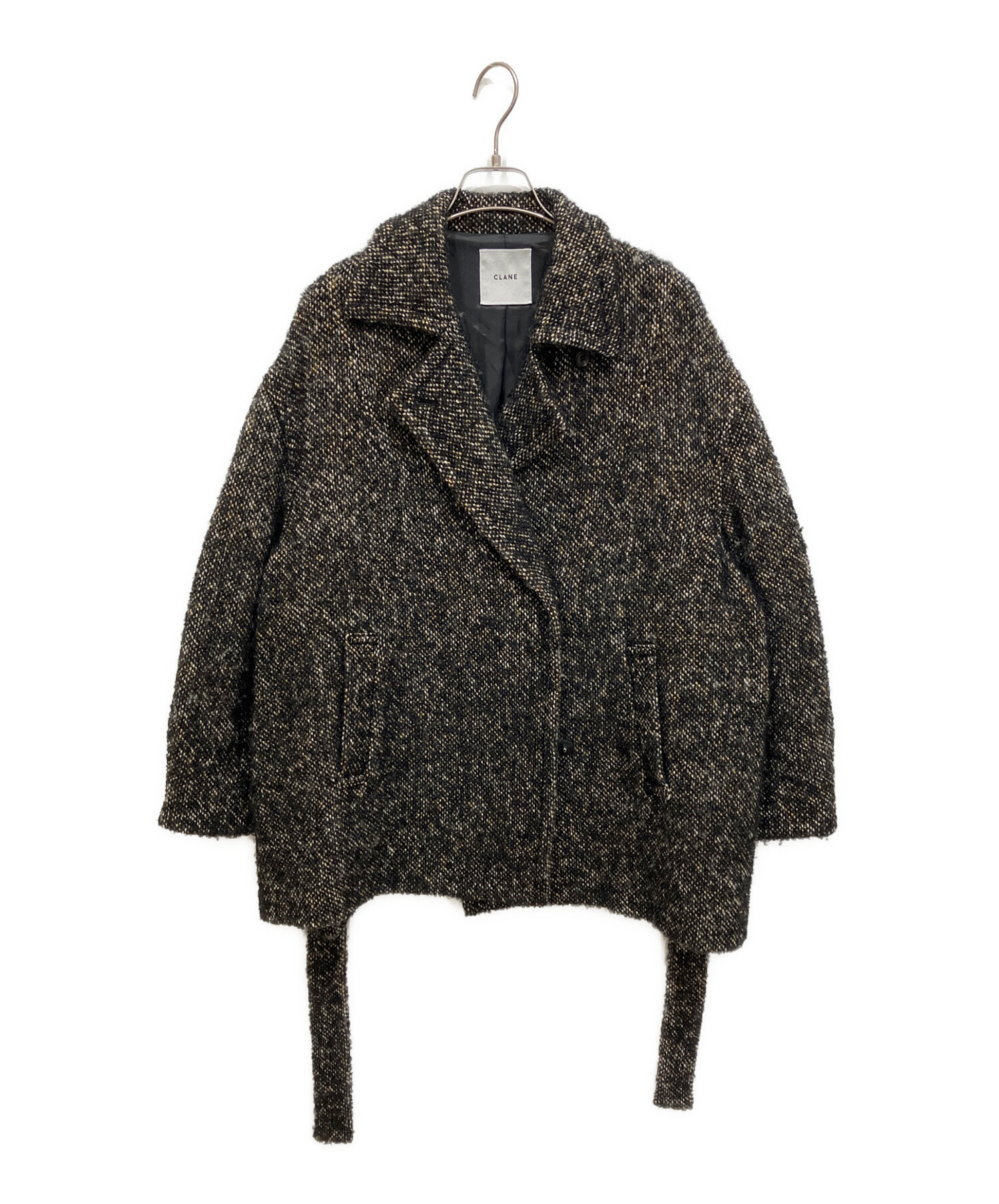 中古・古着通販】CLANE (クラネ) MIX LOOP TWEED BOX COAT ミックス