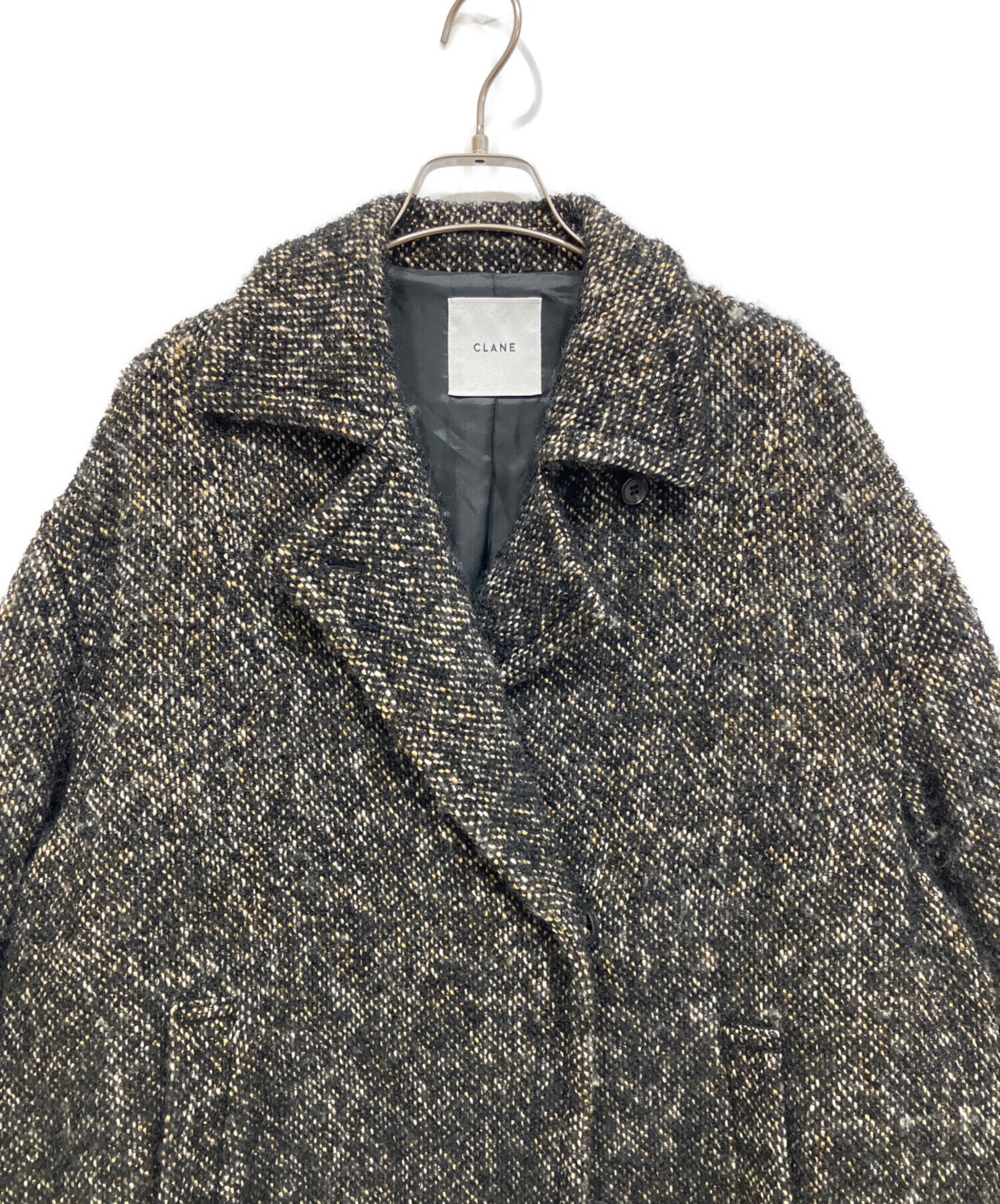 中古・古着通販】CLANE (クラネ) MIX LOOP TWEED BOX COAT ミックス