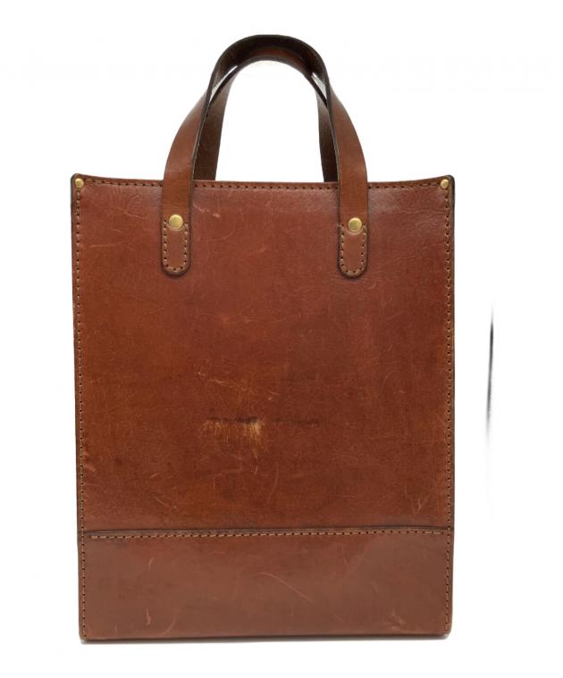中古・古着通販】Herz (ヘルツ) ベーシックなトートバッグ ブラウン