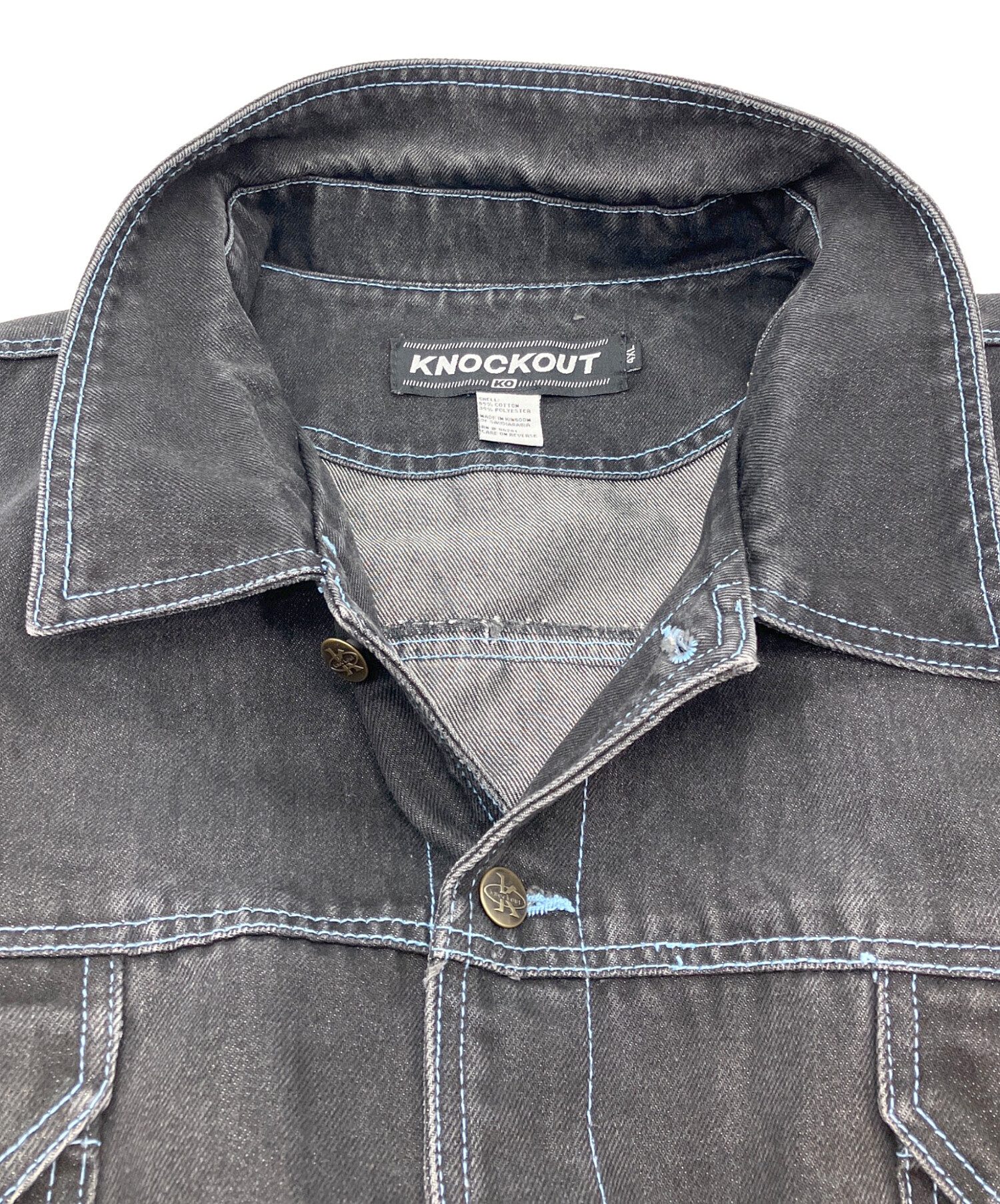 中古・古着通販】KNOCKOUT (ノックアウト) 古着デニムカバーオール