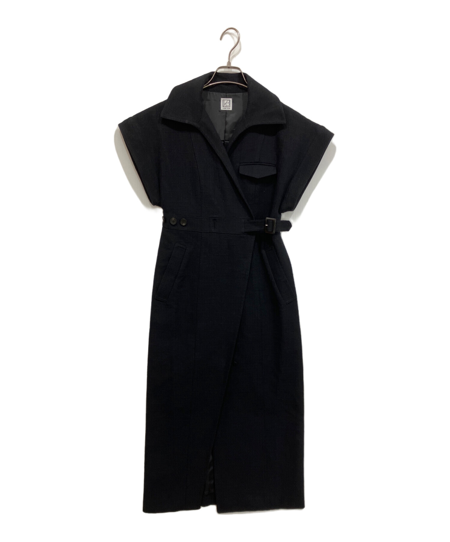 ローブブラン　L'AUBE BLANC カシュクールワンピース 中古・古着通販】L'AUBE BLANC (ローブ ブラン) Wrap Dress