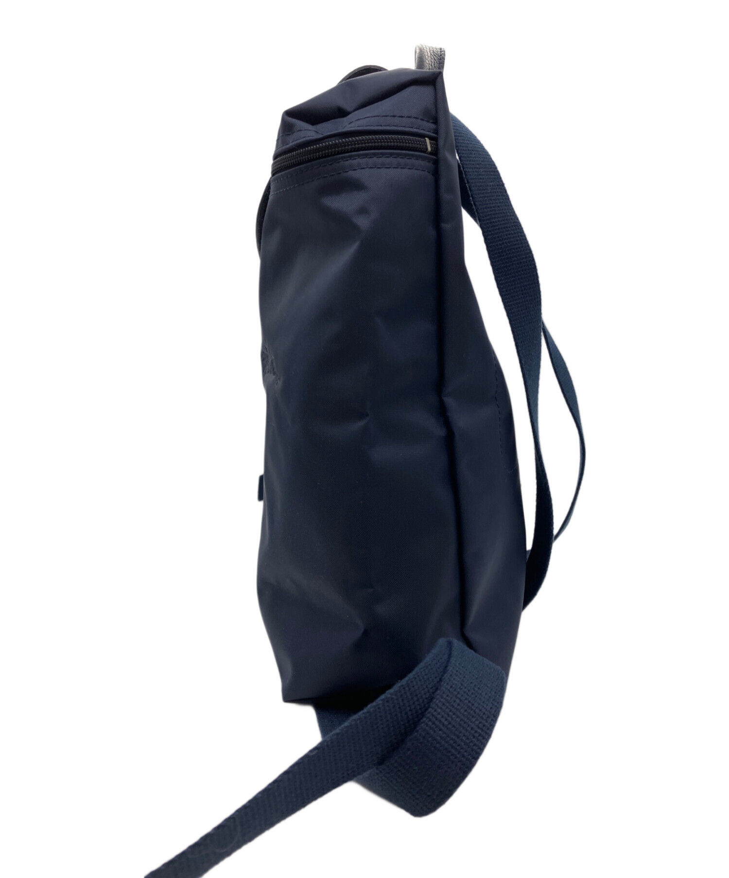 LONGCHAMロンシャン ルプリアージュ リュック ネイビー ナイロン レザー 中古・古着通販】LONGCHAMP (ロンシャン) ルプリアージュ ナイロン