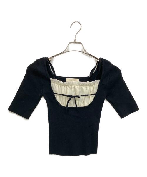 Andmary 専用出品 中古・古着通販】andmary (アンドマリー) Mew frill tops ブラック