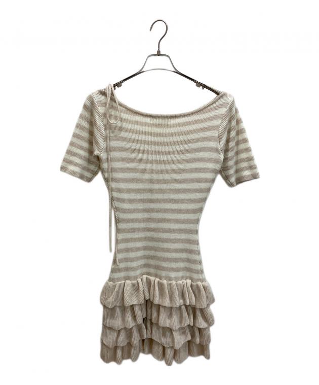 中古・古着通販】andmary (アンドマリー) Rachel knit frill mini