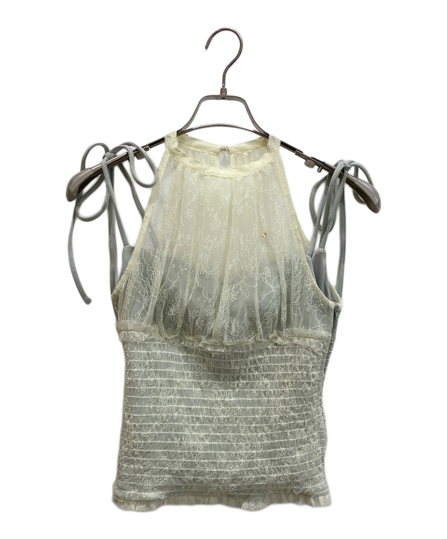 中古・古着通販】andmary (アンドマリー) Paula lacey chiffon tops
