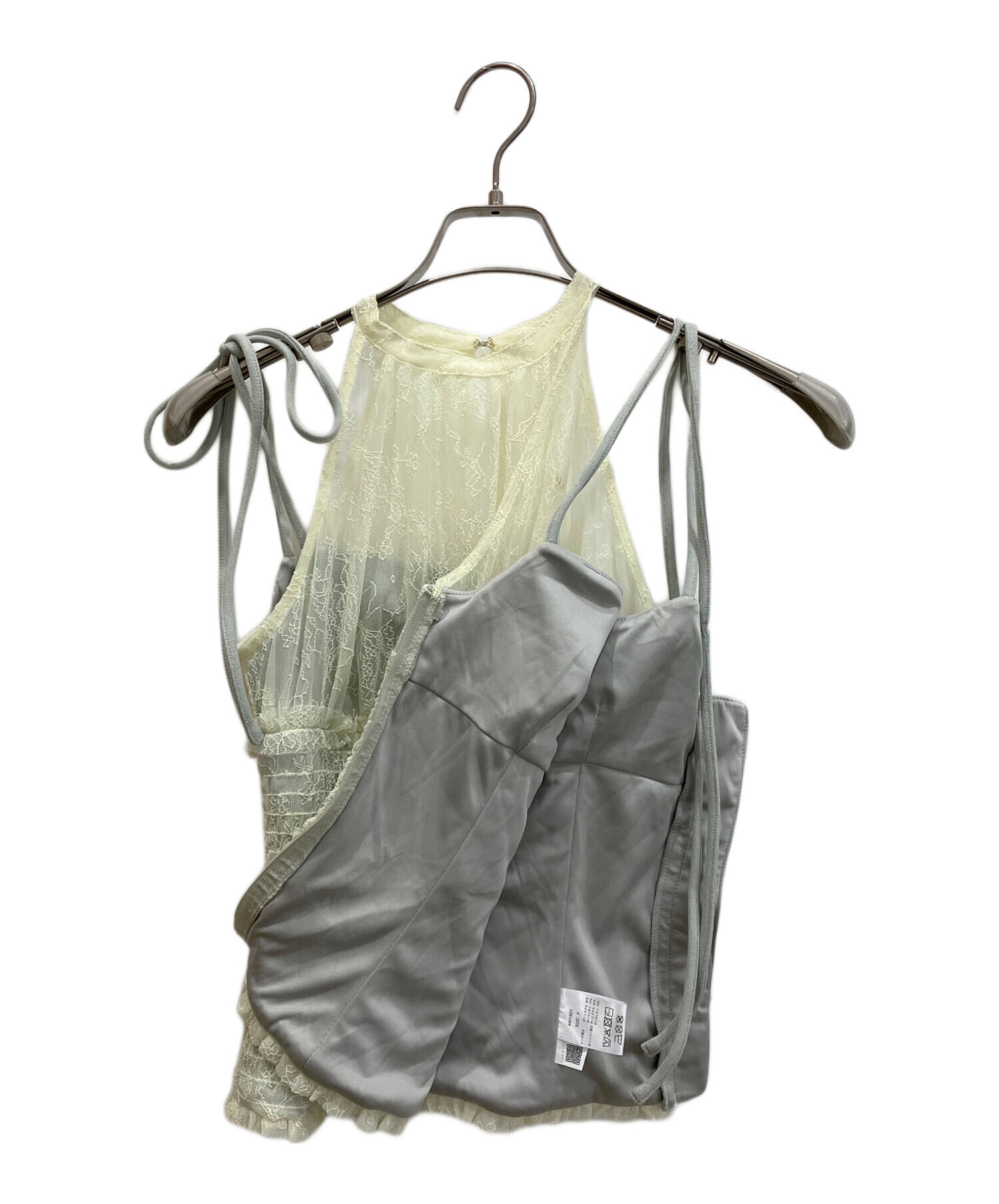 中古・古着通販】andmary (アンドマリー) Paula lacey chiffon tops