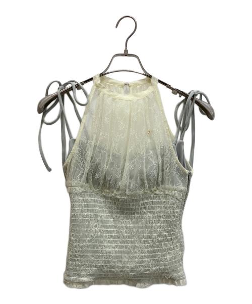 中古・古着通販】andmary (アンドマリー) Paula lacey chiffon tops