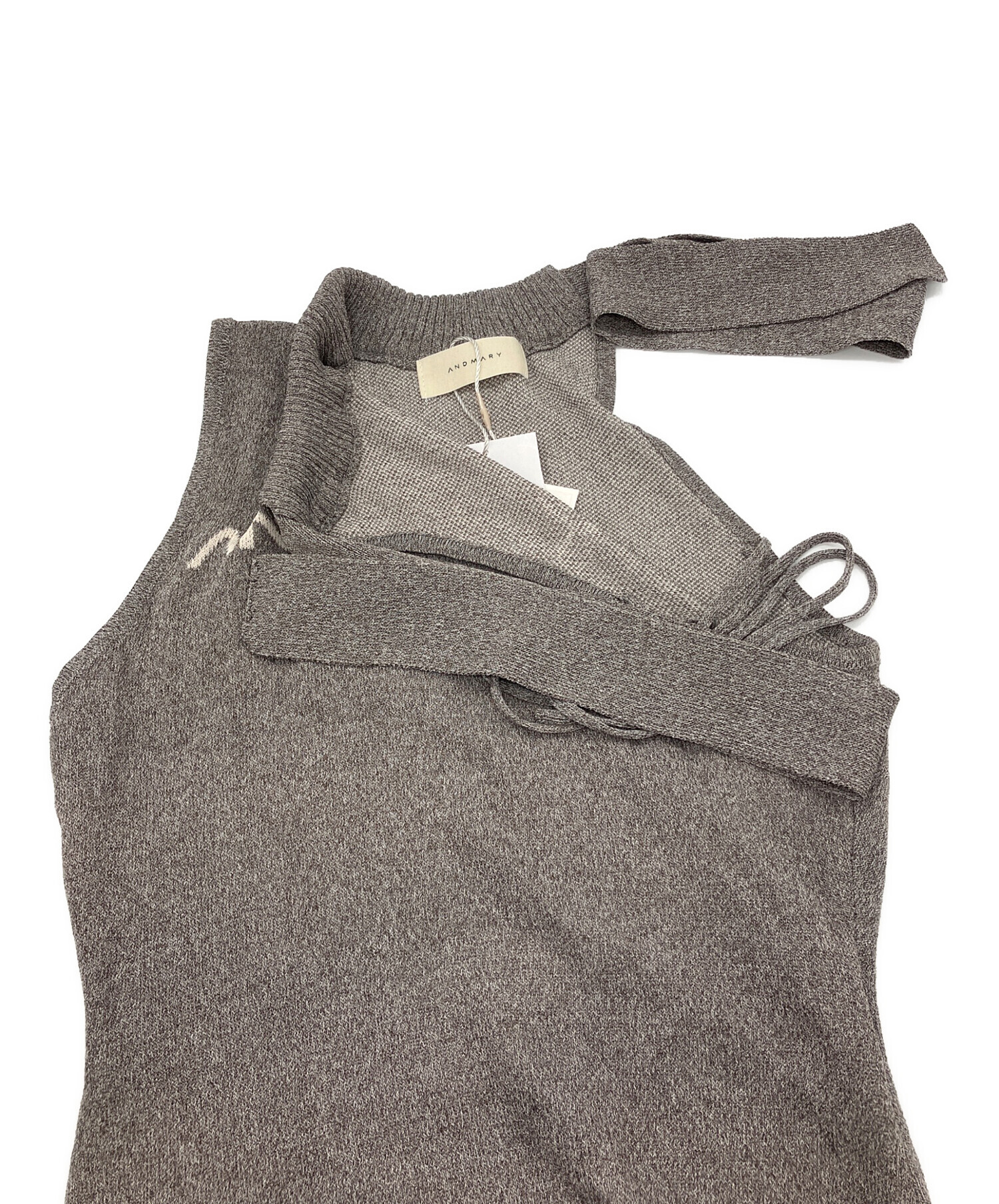 中古・古着通販】andmary (アンドマリー) Mary logo ribbon tank
