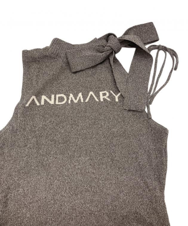 中古・古着通販】andmary (アンドマリー) Mary logo ribbon tank