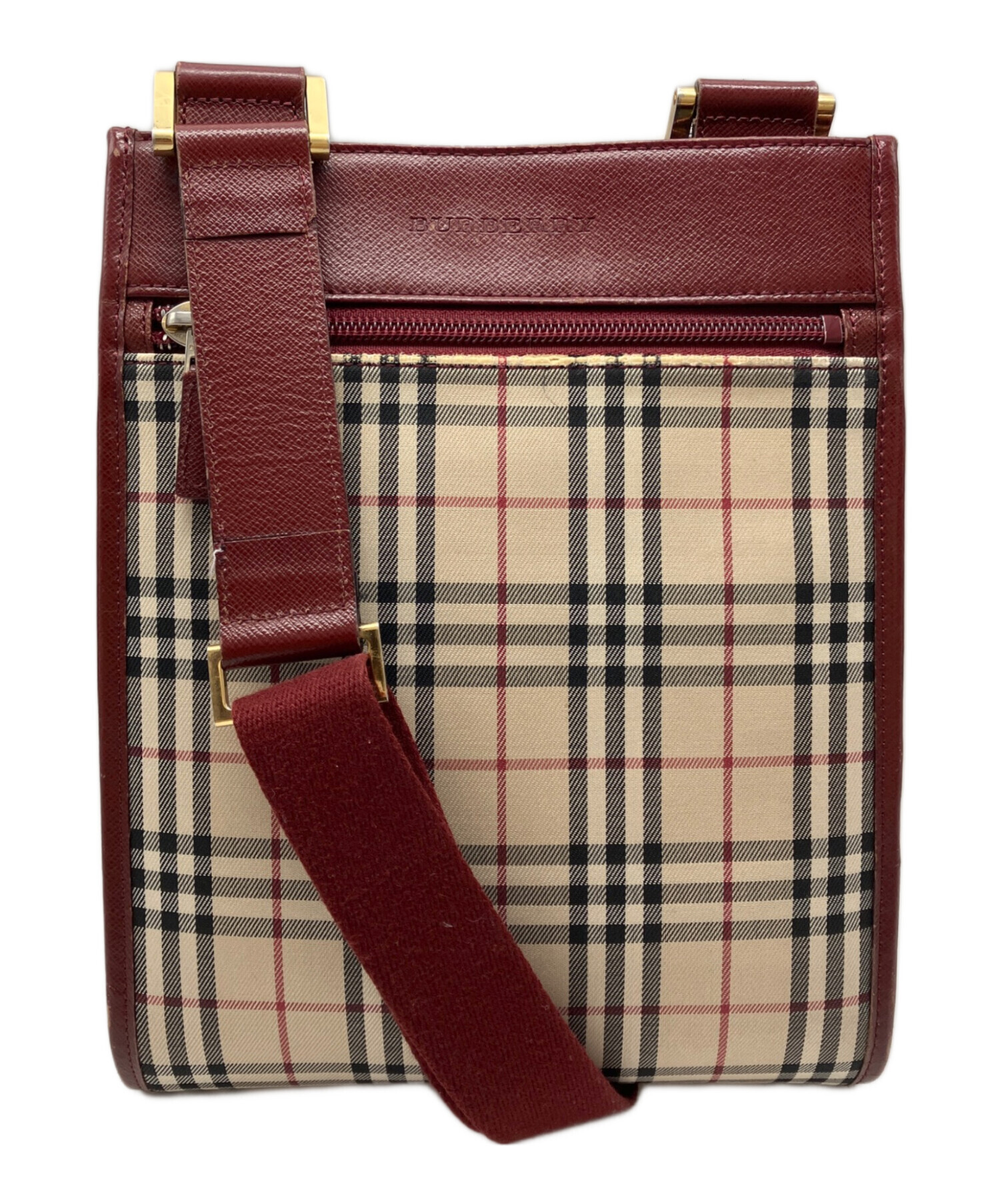 中古・古着通販】BURBERRY (バーバリー) ノバチェックショルダーバッグ