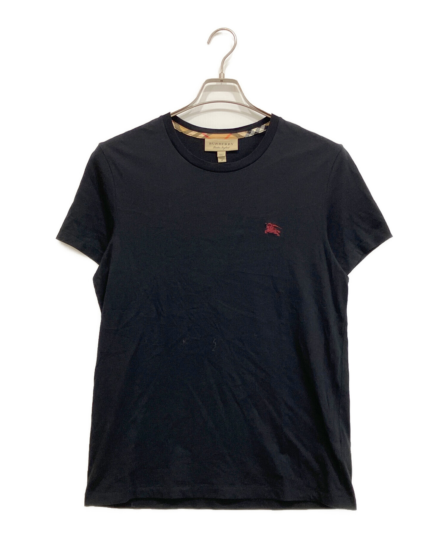 中古・古着通販】BURBERRY (バーバリー) ロゴ刺繍TEE ブラック サイズ