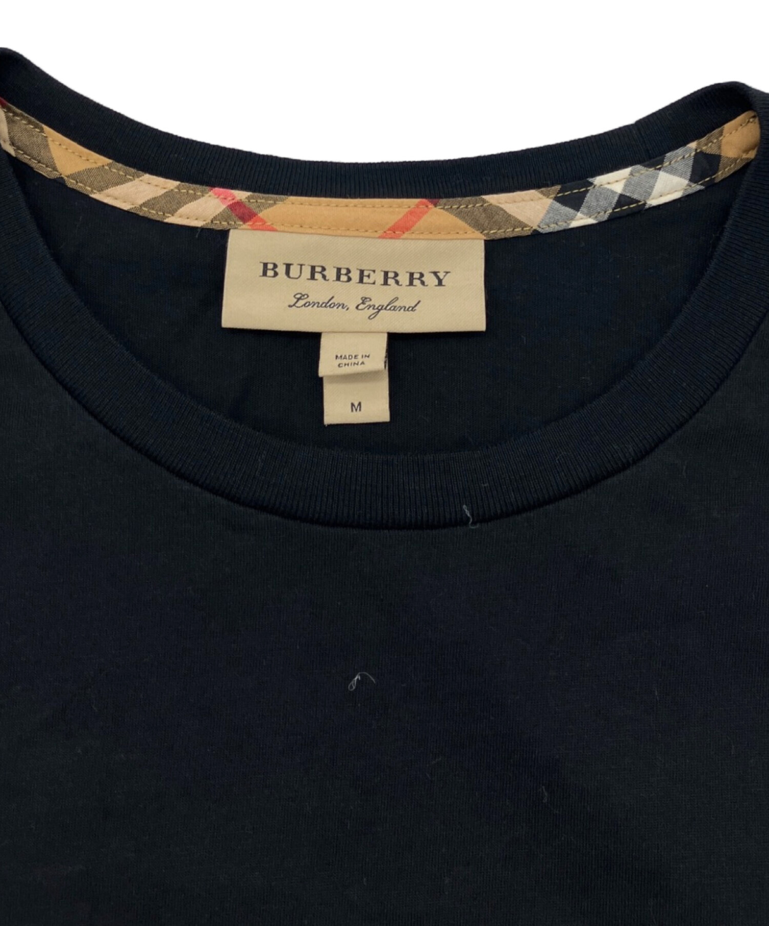 バーバリー BURBERRY ロゴ刺繍Tシャツ 20SS 長袖シャツ 【中古】 中古・古着通販】BURBERRY (バーバリー) ロゴ刺繍TEE ブラック サイズ