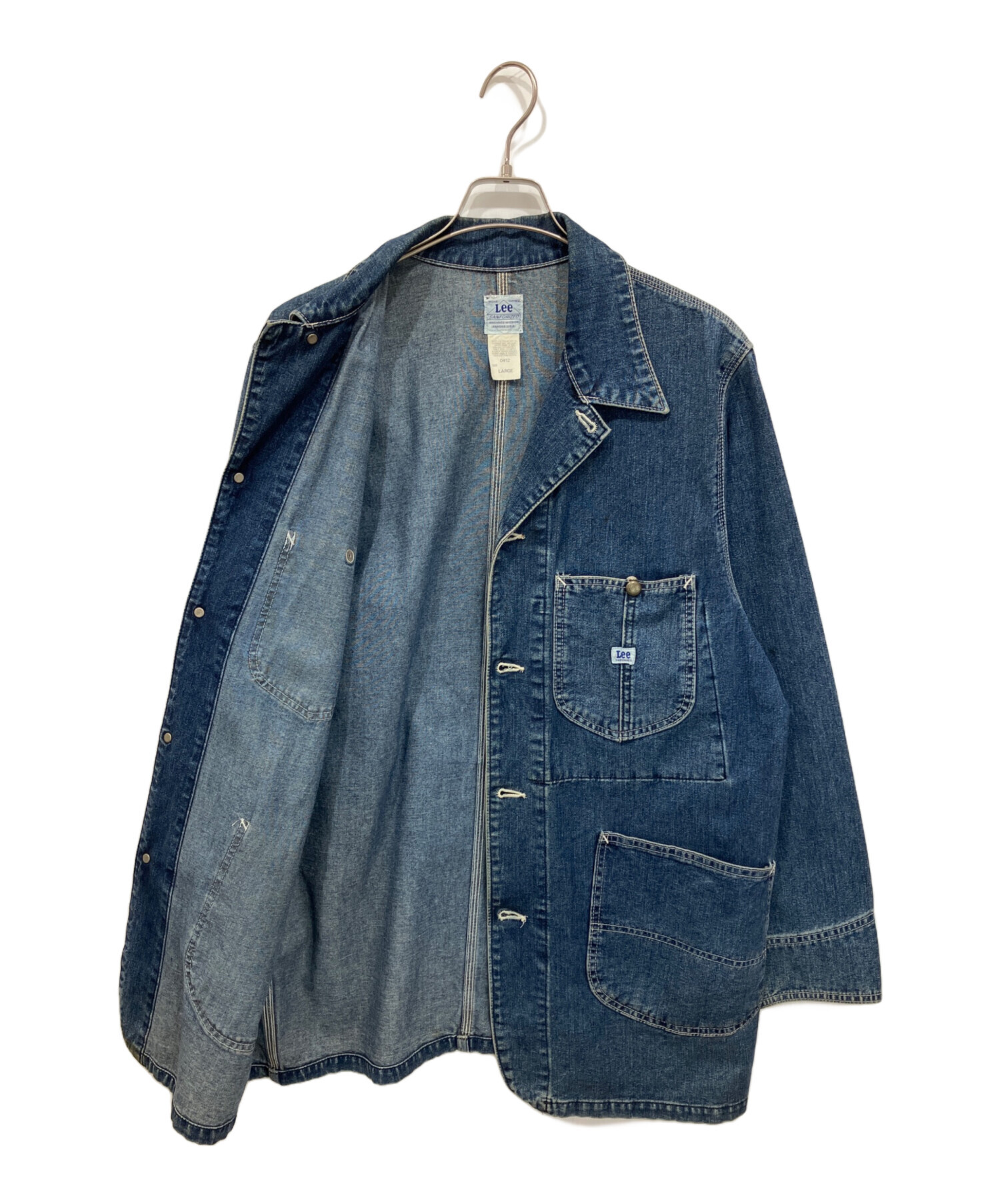中古・古着通販】LEE (リー) 90S 復刻90-J カバーオール 0412 ブルー
