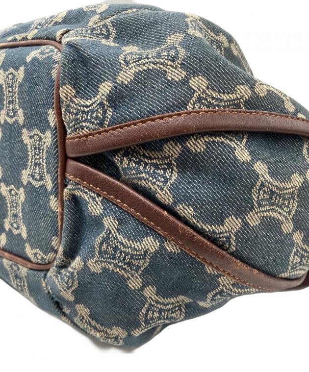 中古・古着通販】CELINE (セリーヌ) マカダム柄 デニムハンドバッグ