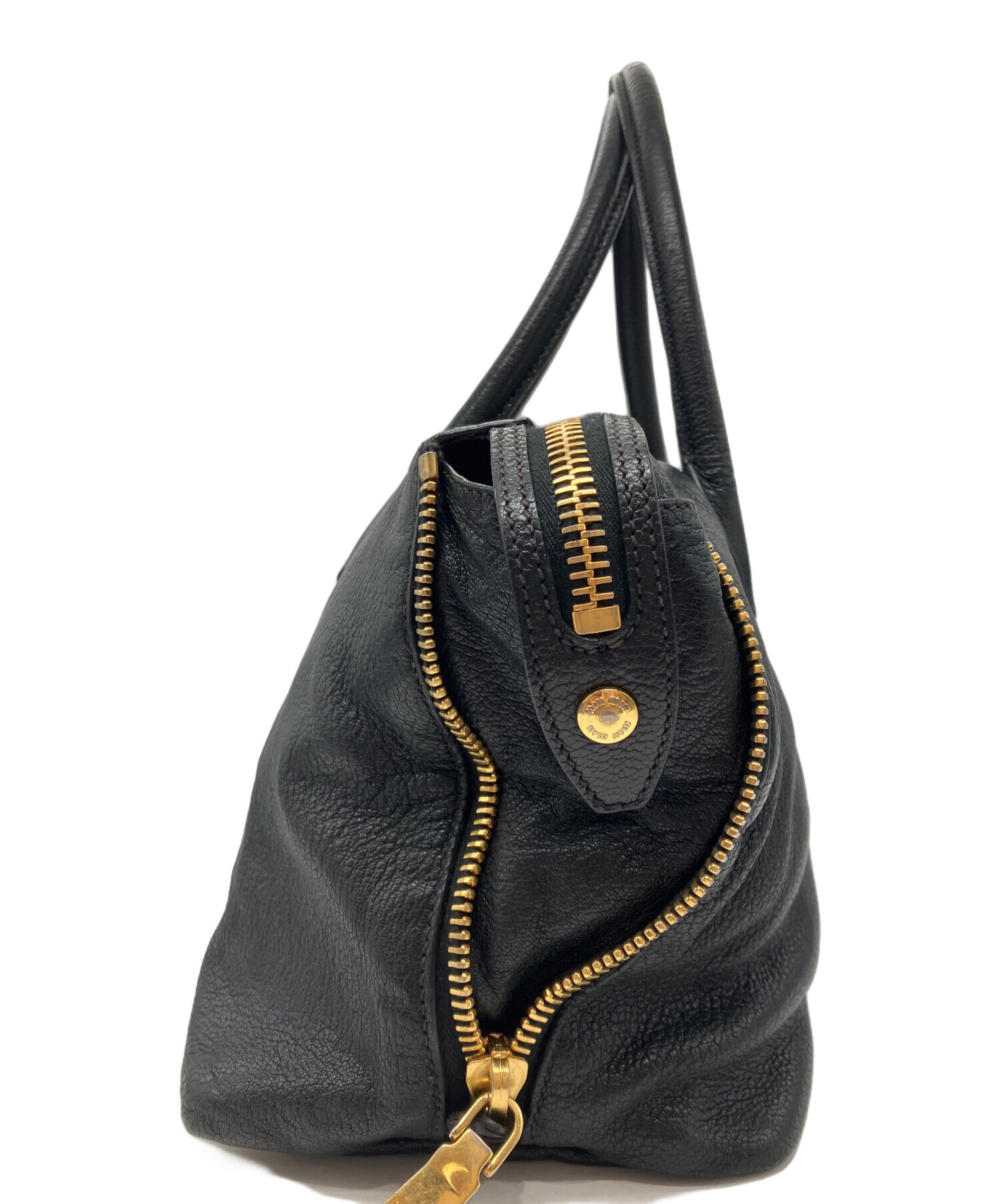 中古・古着通販】MIU MIU (ミュウミュウ) マドラス2WAYバッグ ブラック