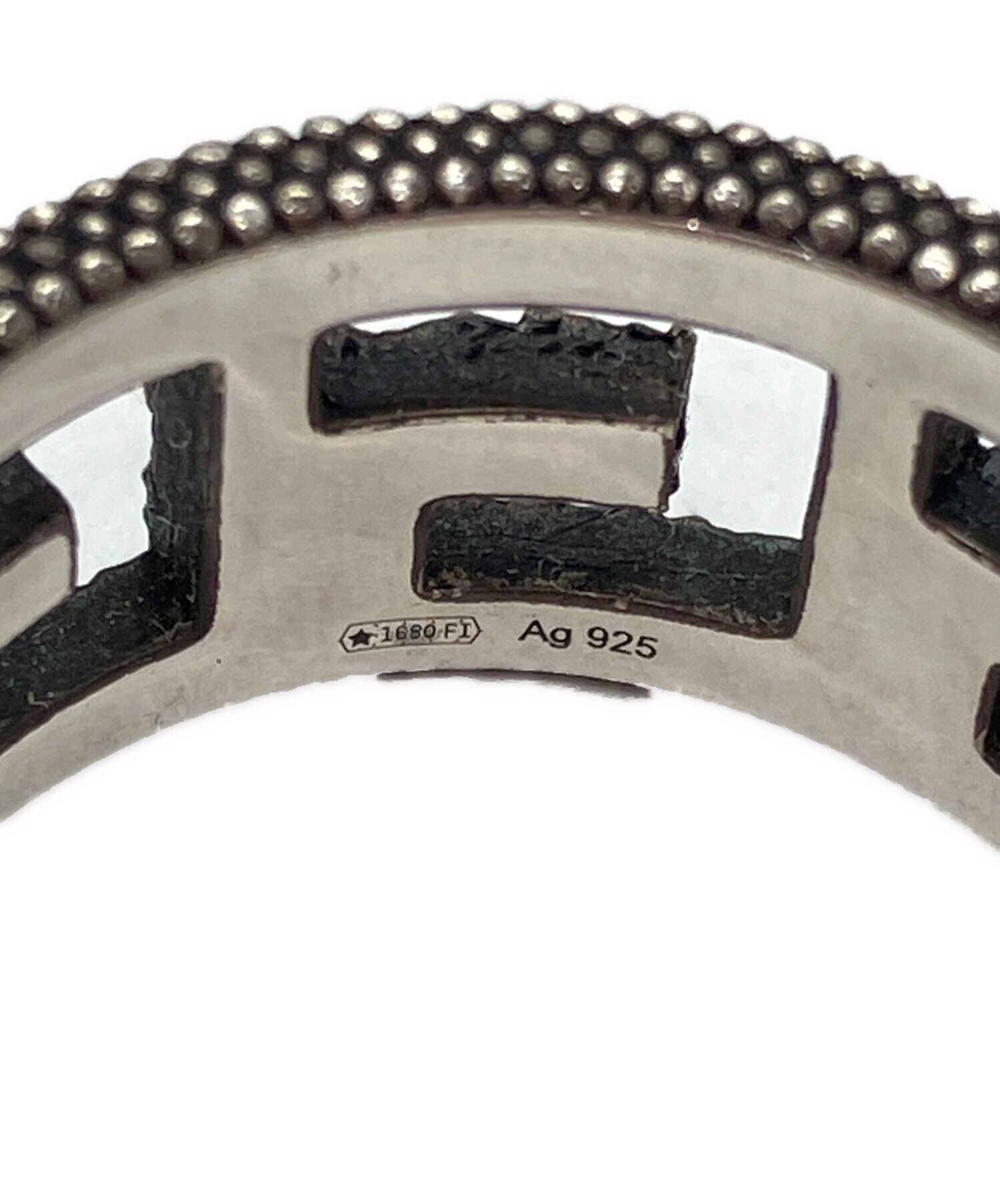 中古・古着通販】GUCCI (グッチ) スクエアG リング シルバー サイズ:18