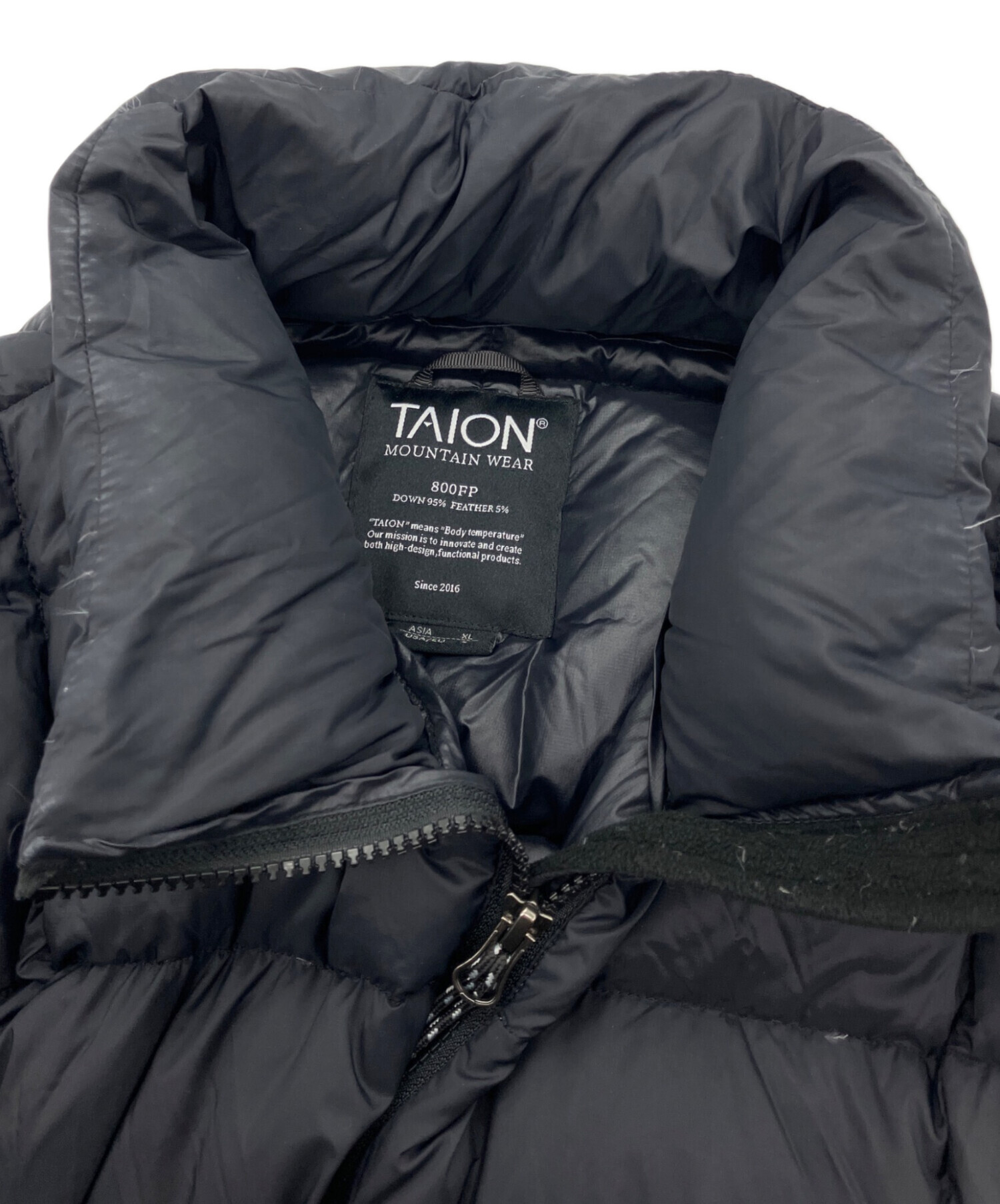 中古・古着通販】TAION (タイオン) 800FPダウンジャケット ブラック