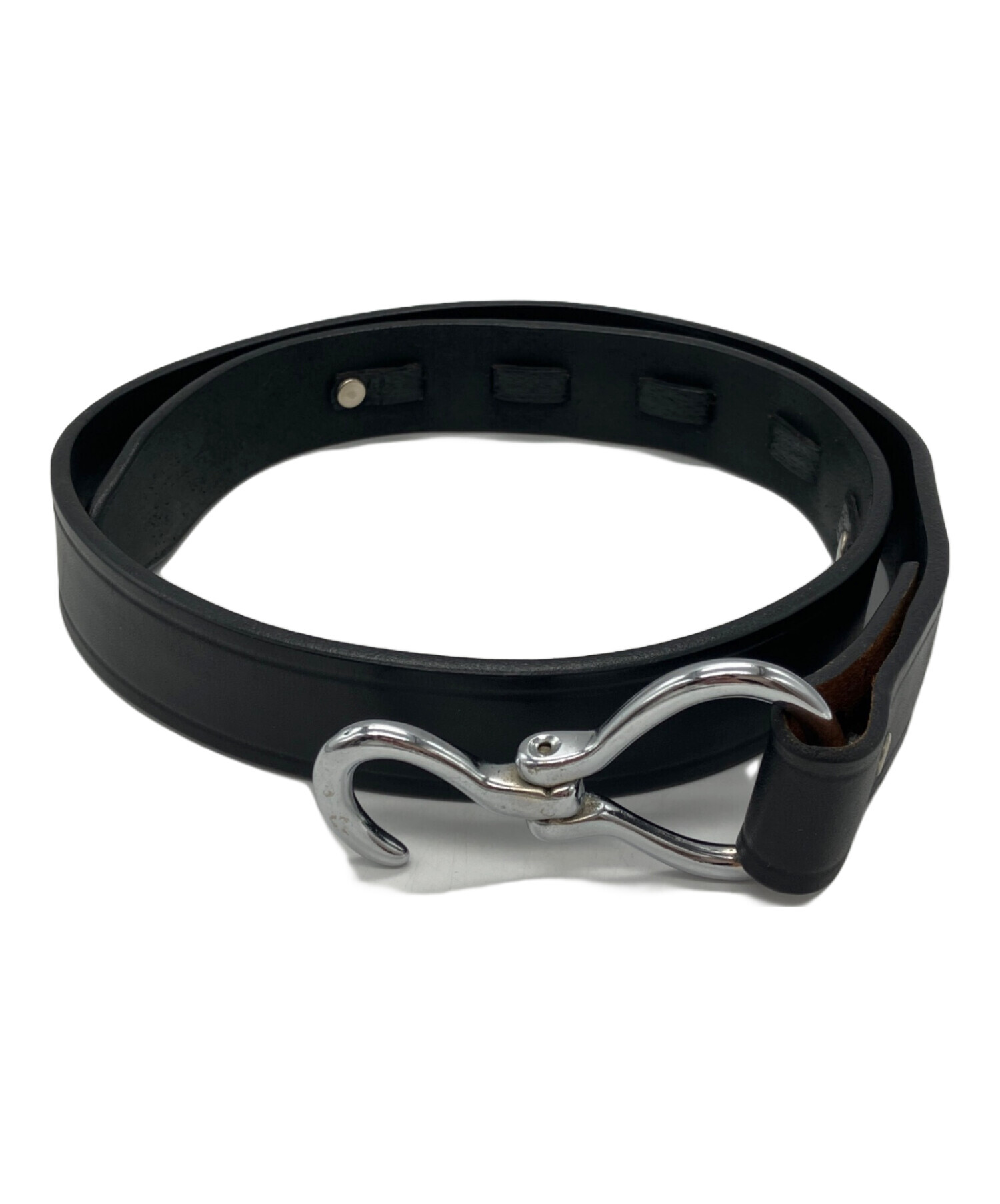 中古・古着通販】TORY (トリー) Hoof Pick Belt レザーベルト ブラック