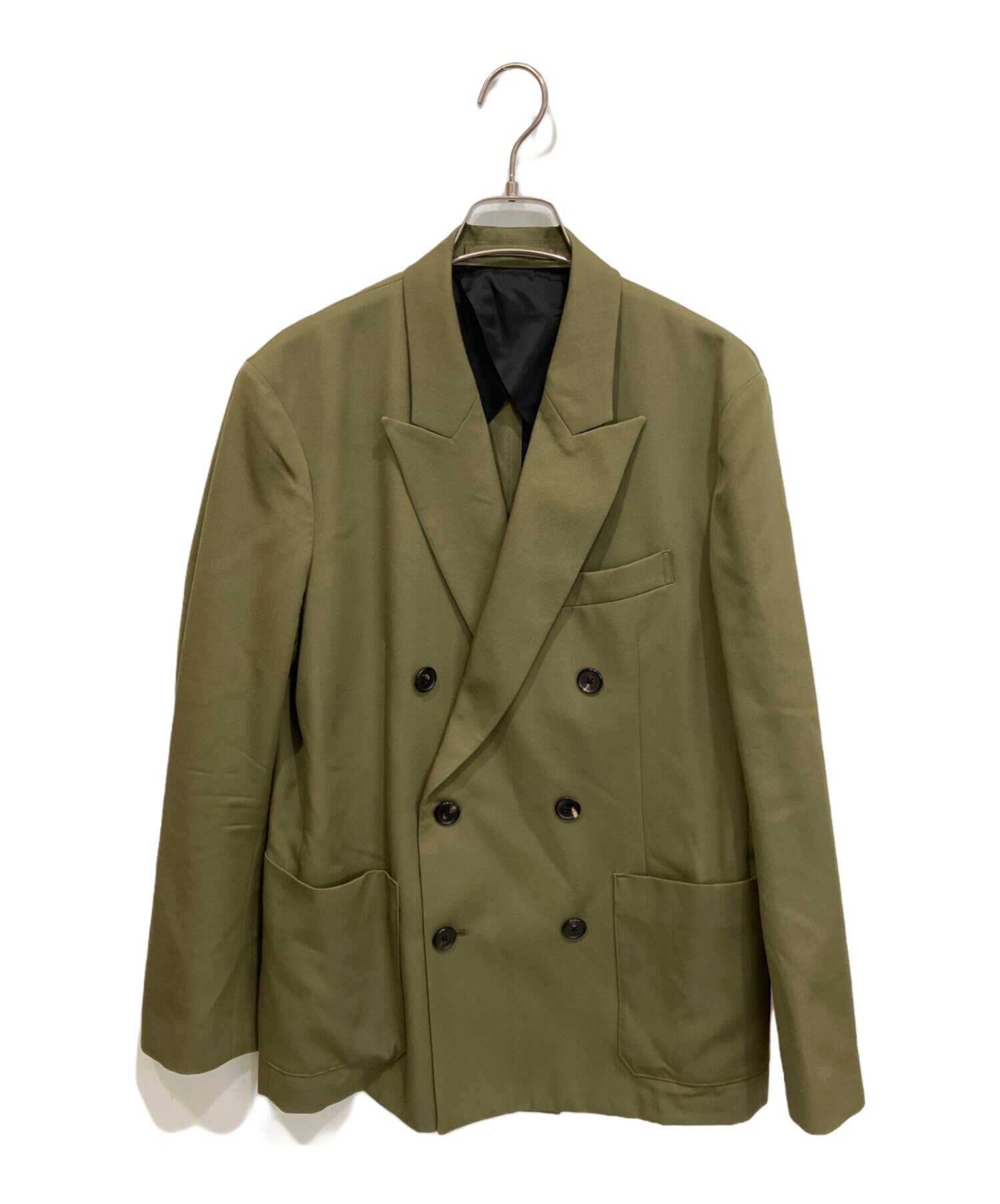 中古　CABaN ウールギャバジン ダブルブレストジャケット・テーパードパンツ 中古・古着通販】CABAN (キャバン) ライトウールギャバジン ダブル