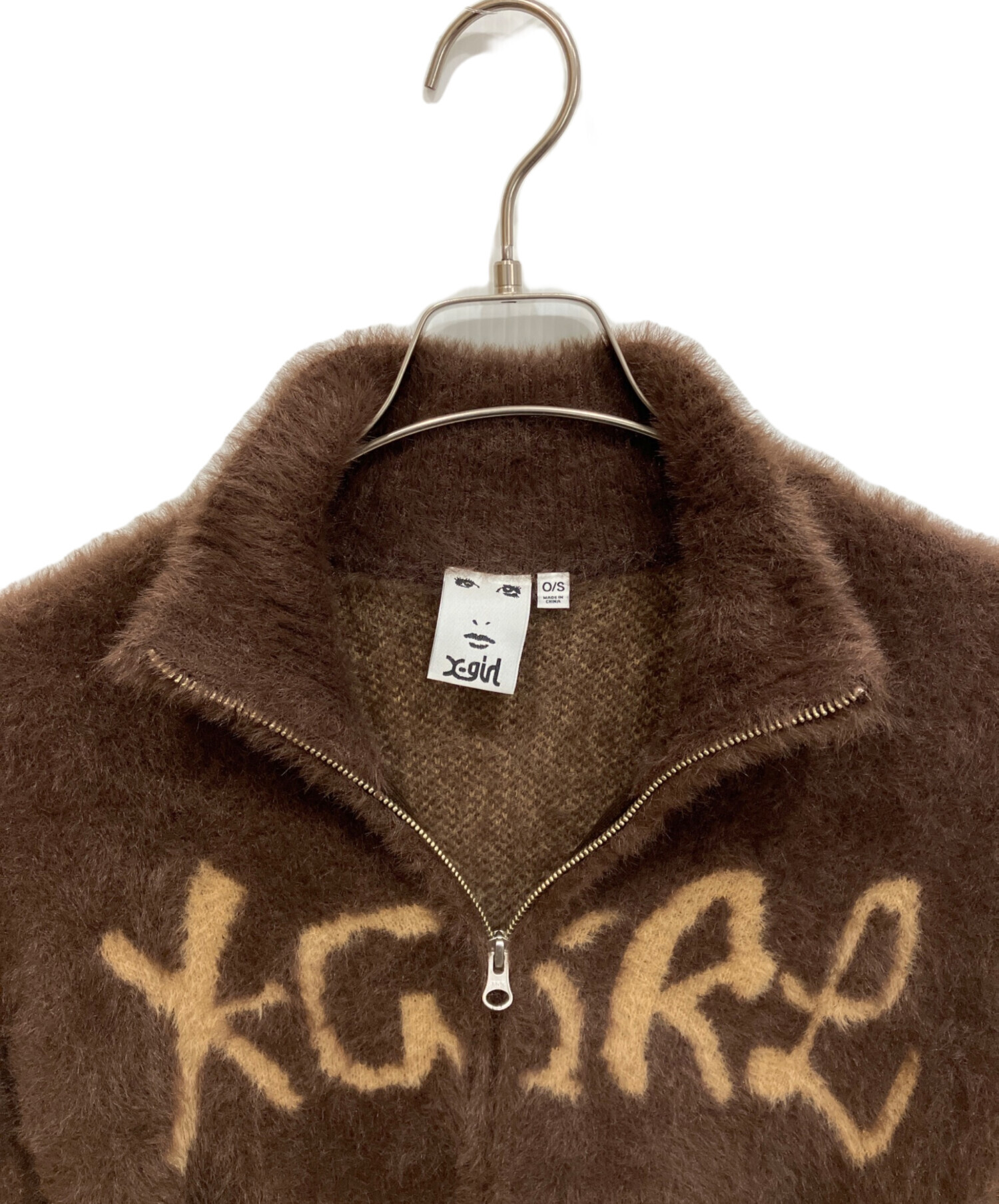 中古・古着通販】X-girl (エックスガール) LOGO JACQUARD ZIP UP