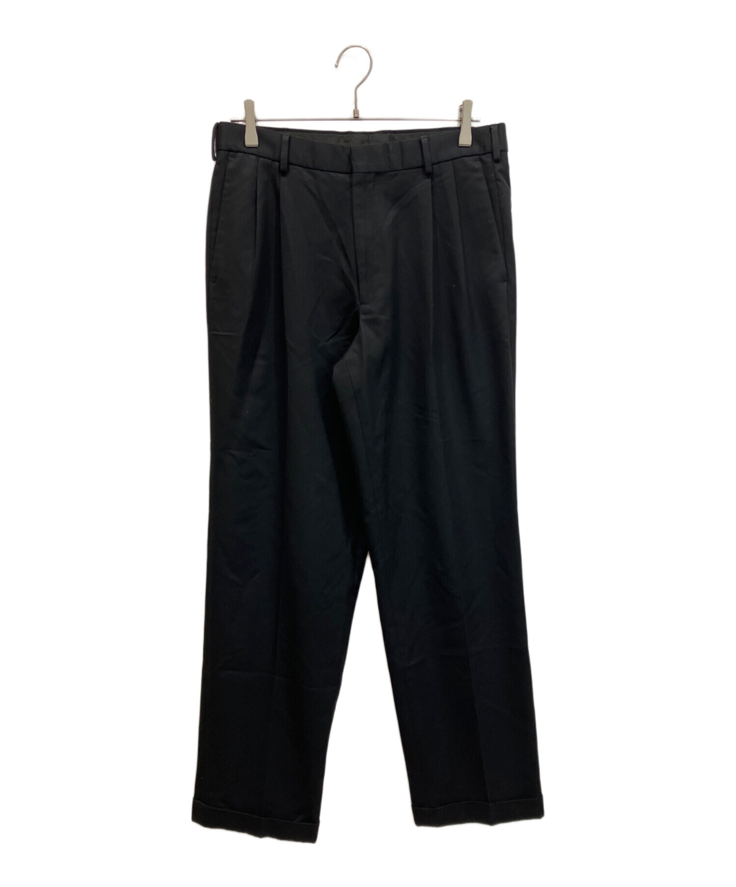 中古・古着通販】DOCKERS (ドッカーズ) タックワイドパンツ ブラック