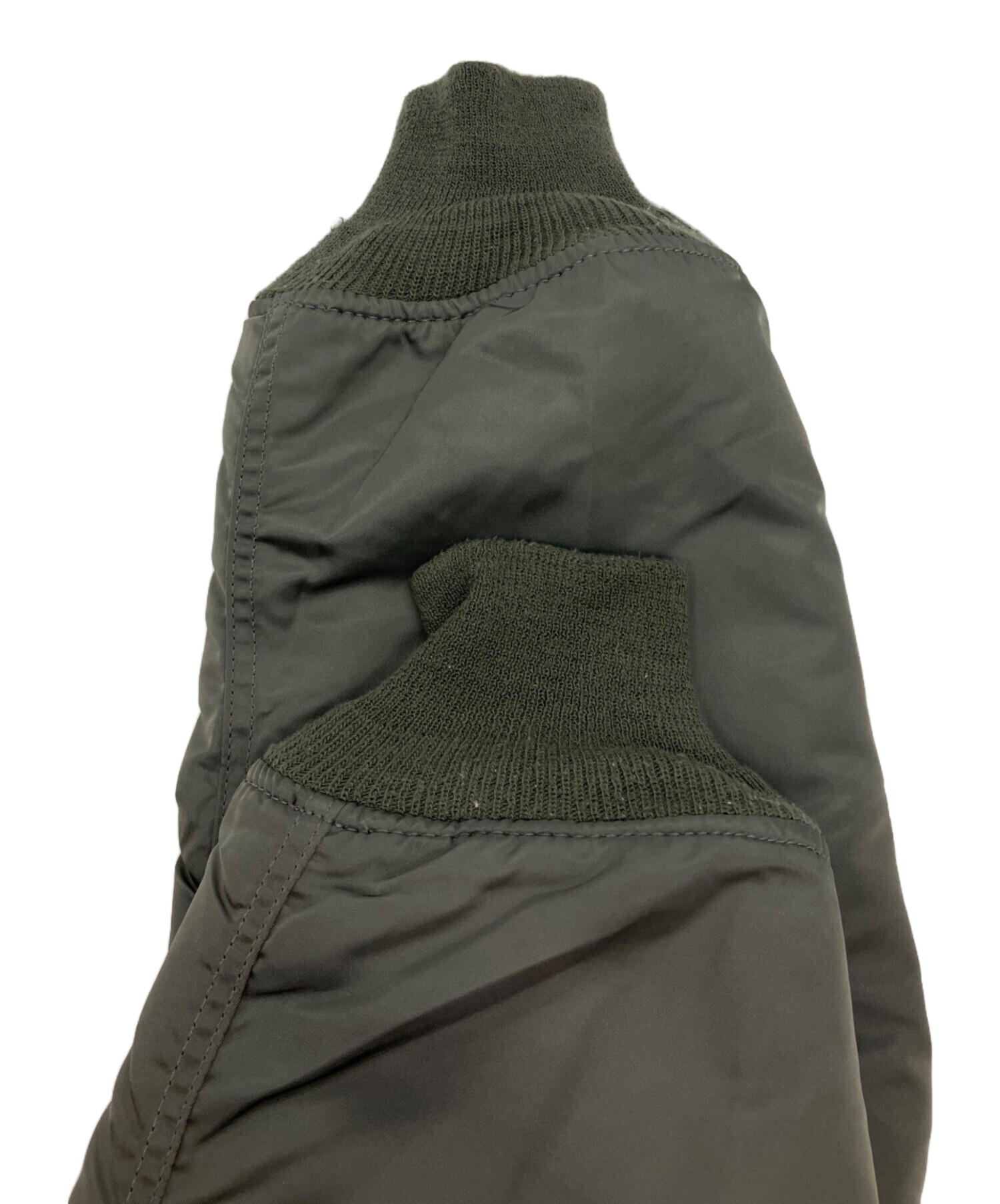 ALPHA MA-1 カーキ サイズM 中古・古着通販】ALPHA (アルファ) MA-1ジャケット カーキ サイズ:M