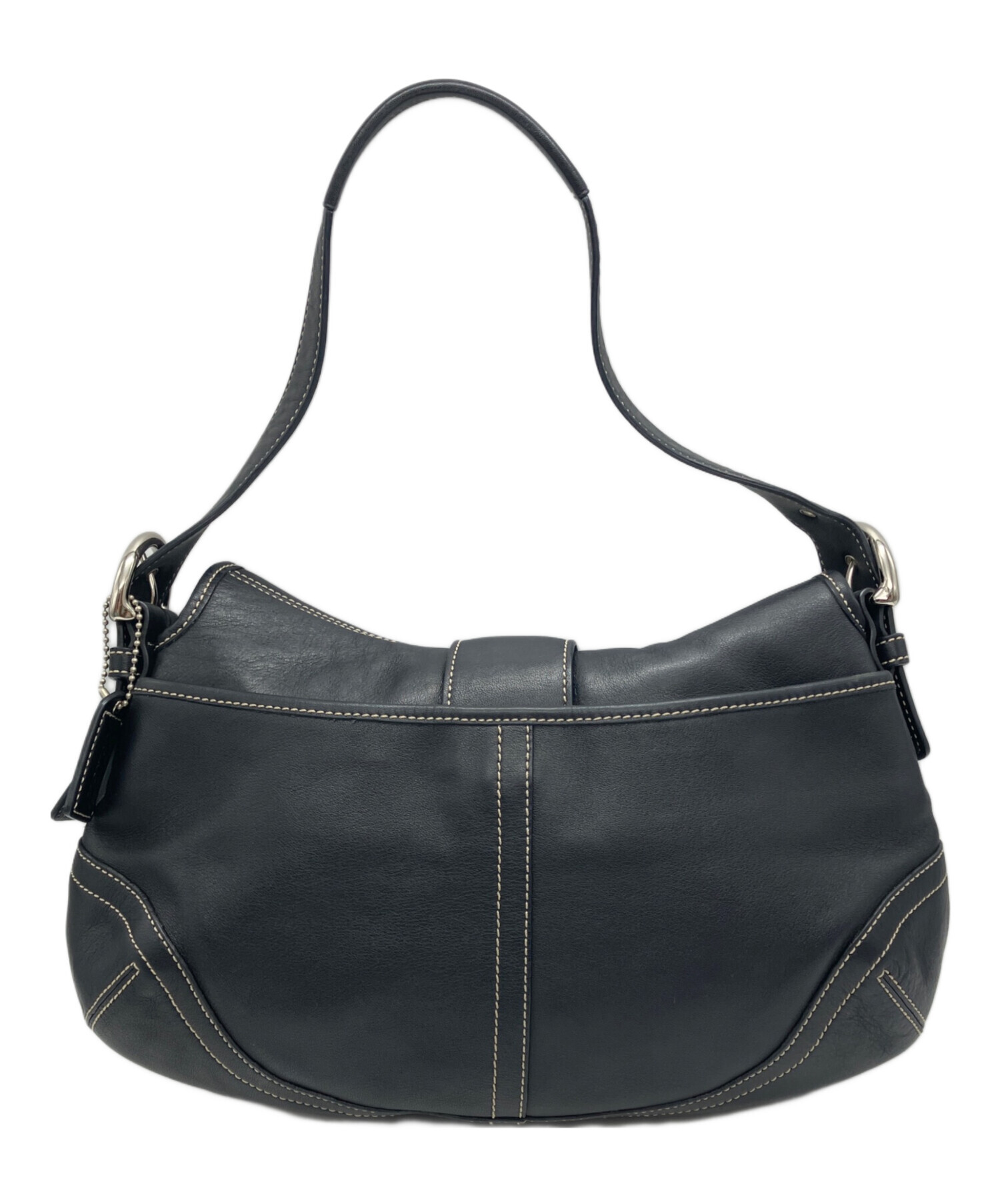 希少 OLDCOACH SOHO BLACK ヴィンテージ ワンショルダー 中古・古着通販】COACH (コーチ) SOHO BAG ワンショルダーバッグ